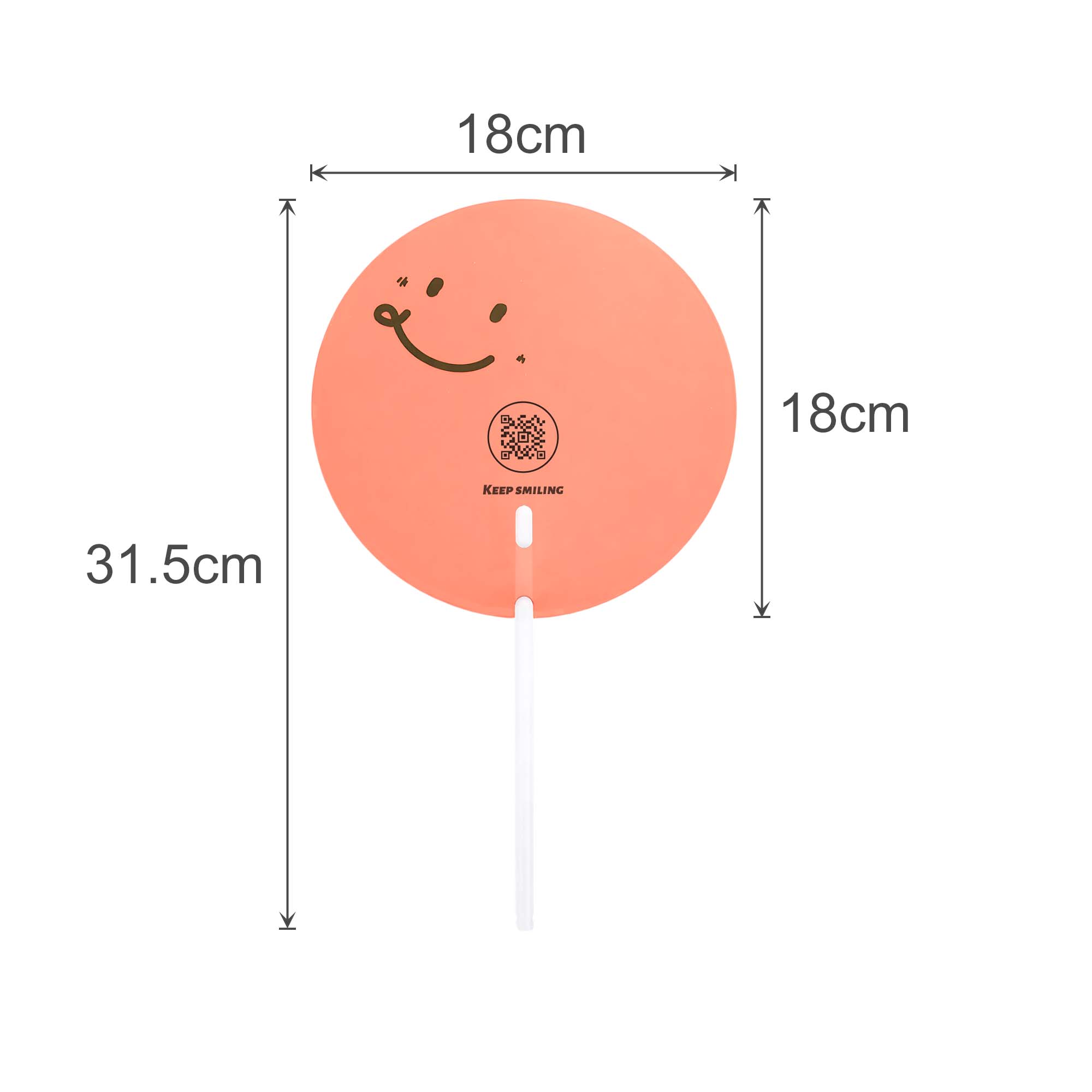 Custom Shape Transparent PVC Hand Fan B - Image 5