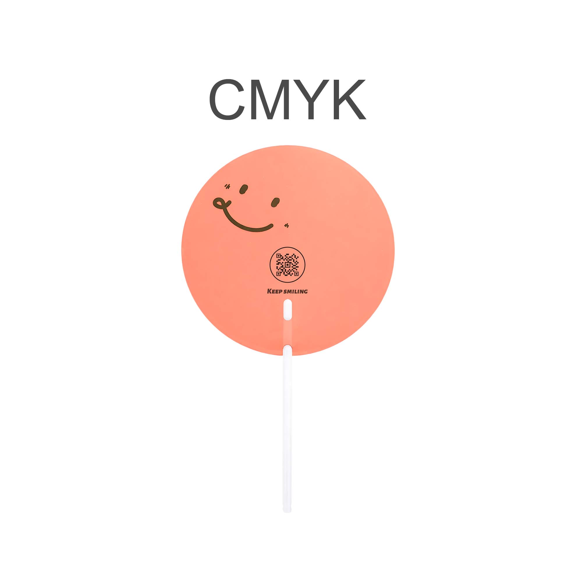 Custom Shape Transparent PVC Hand Fan B - Image 6