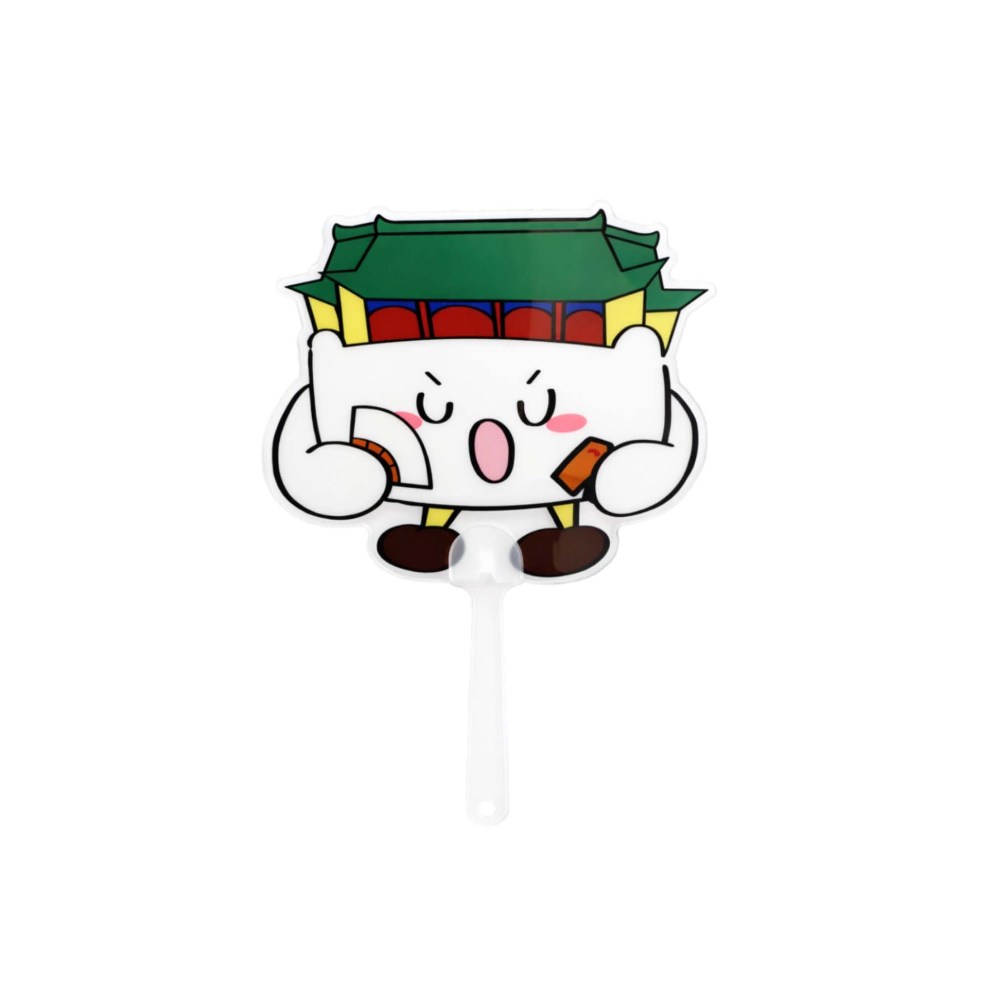 Custom Shape Transparent PVC Hand Fan A - Image 2