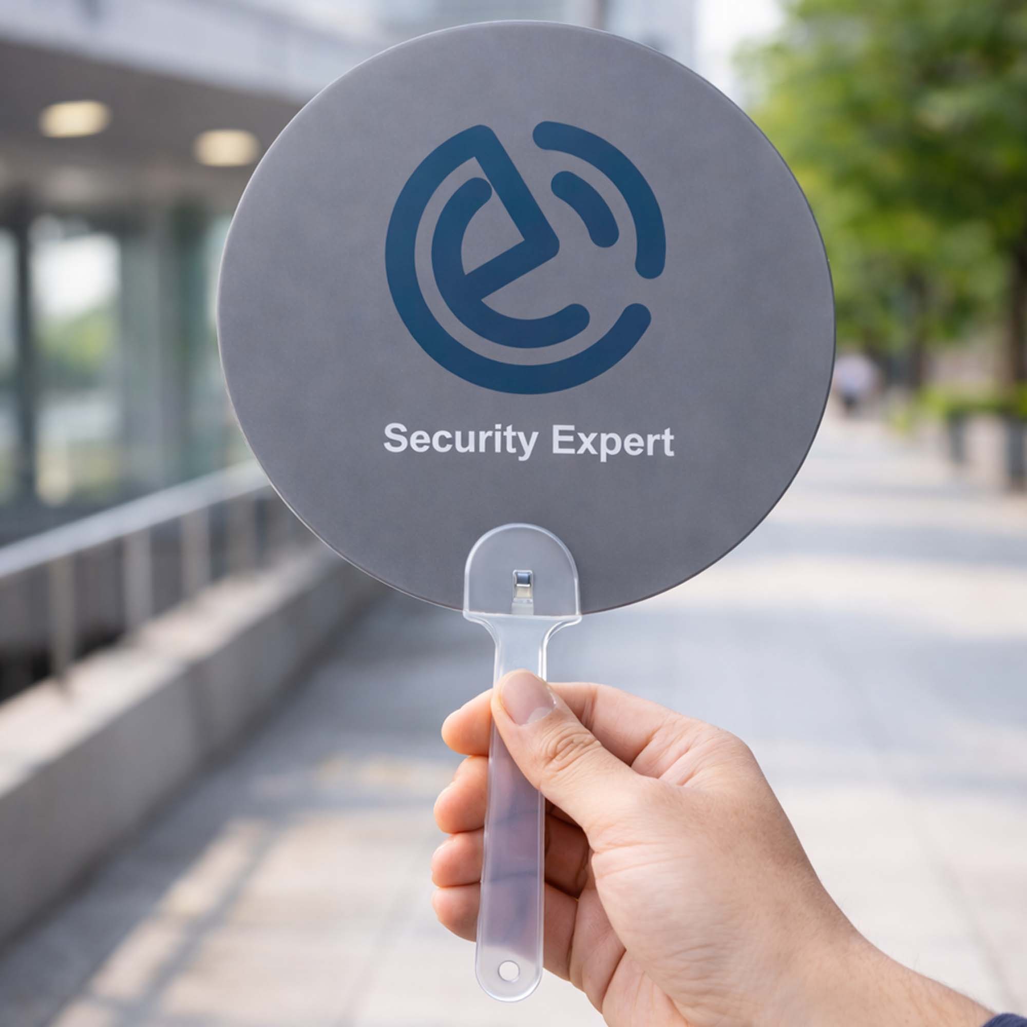 Custom Shape PP Hand Fan - Image 8