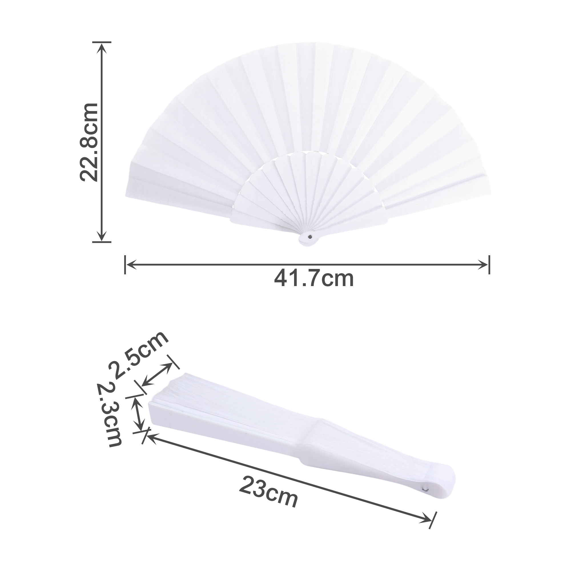 Fabric Hand Held Fan - Image 5