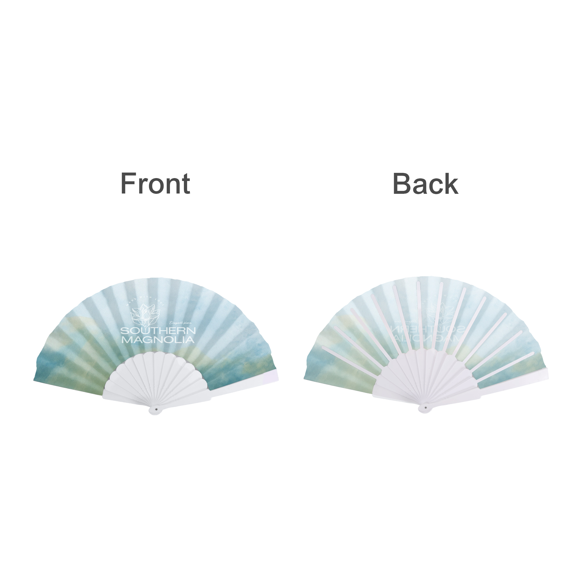 Fabric Hand Held Fan - Image 4