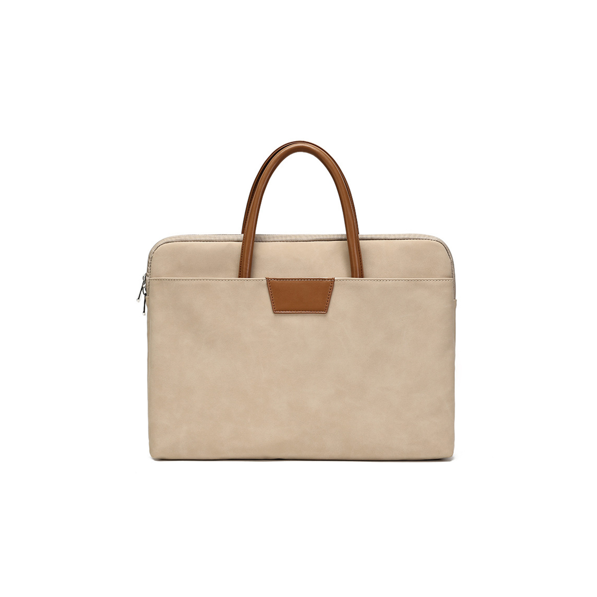 Suede PU Leather Laptop Bag - Image 2