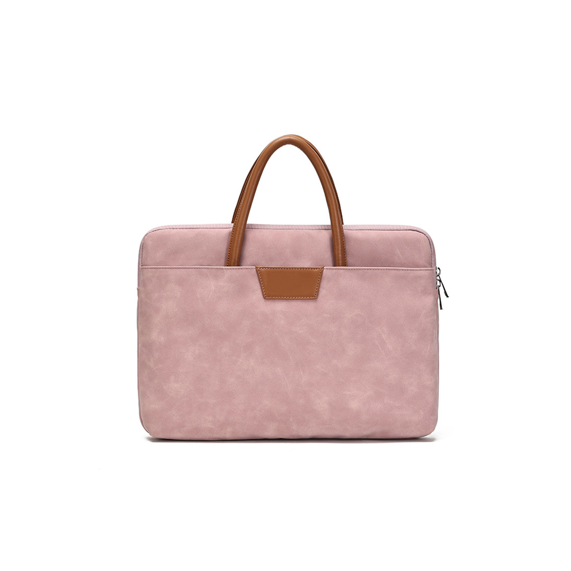 Suede PU Leather Laptop Bag - Image 3