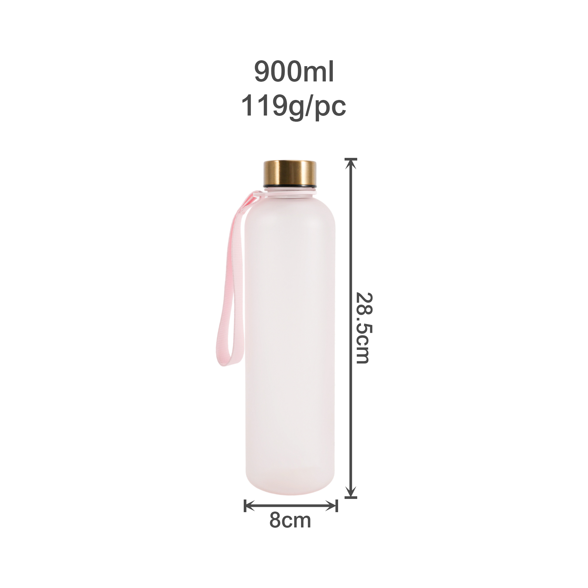 900ML BPA Free Tritan Water Bottle - Image 9