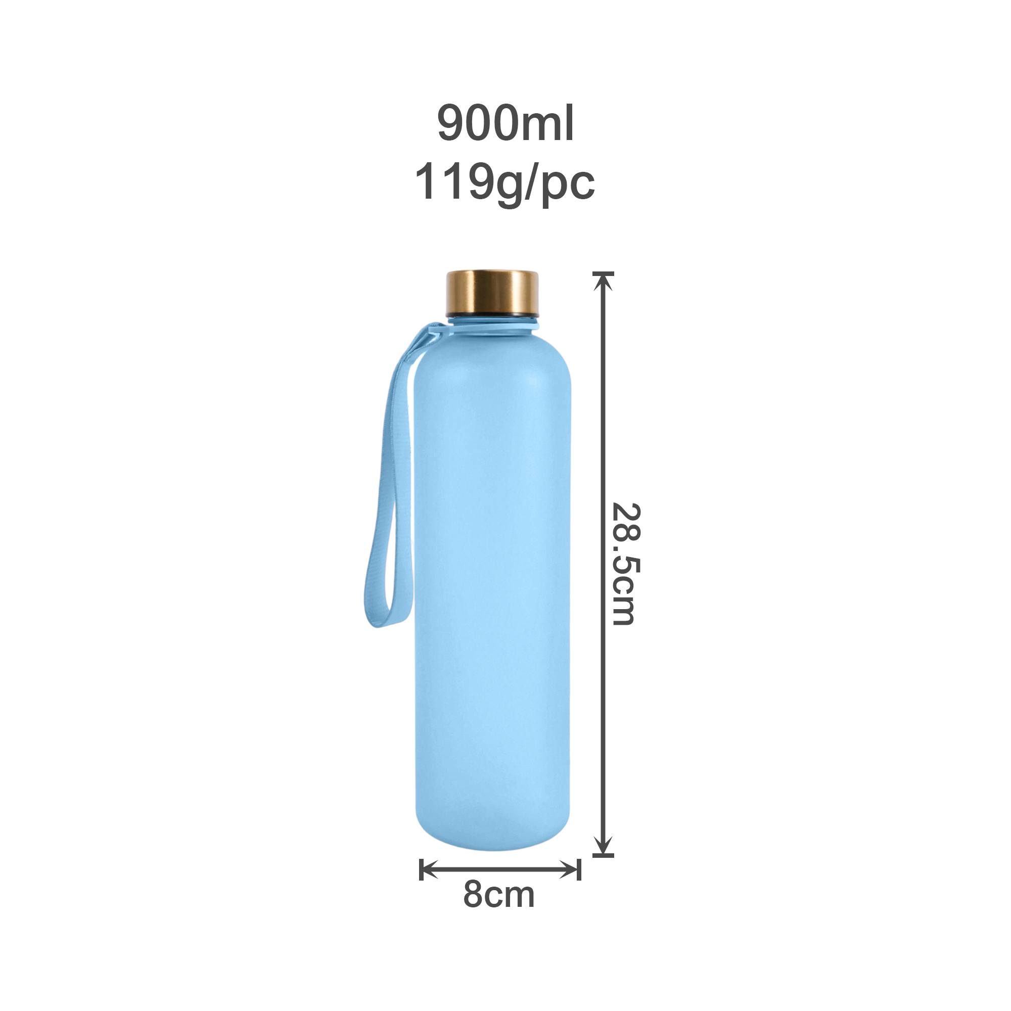 900ML BPA Free Water Bottle - Image 9