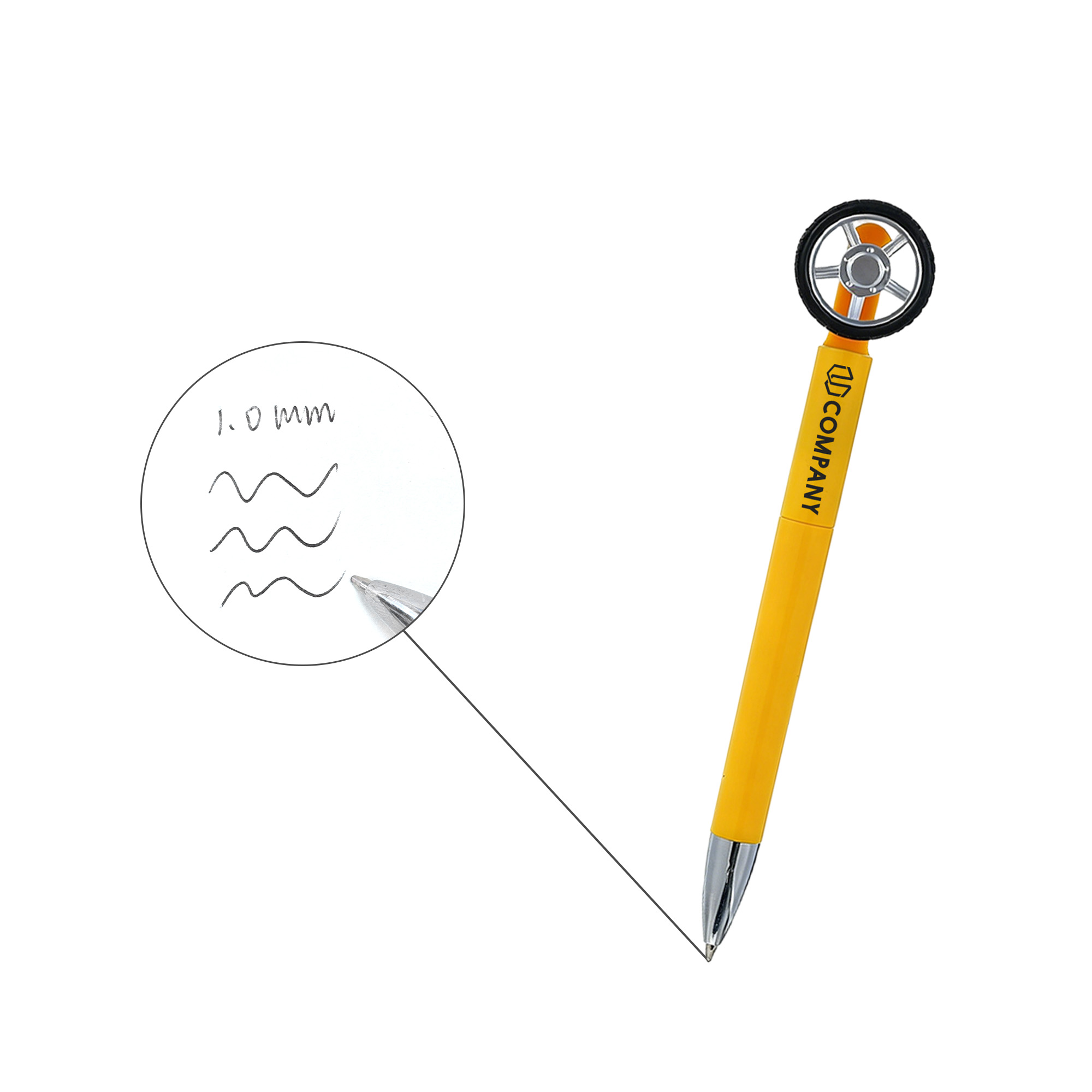 Fidget Spin Tyre Shape Pen - Image 13