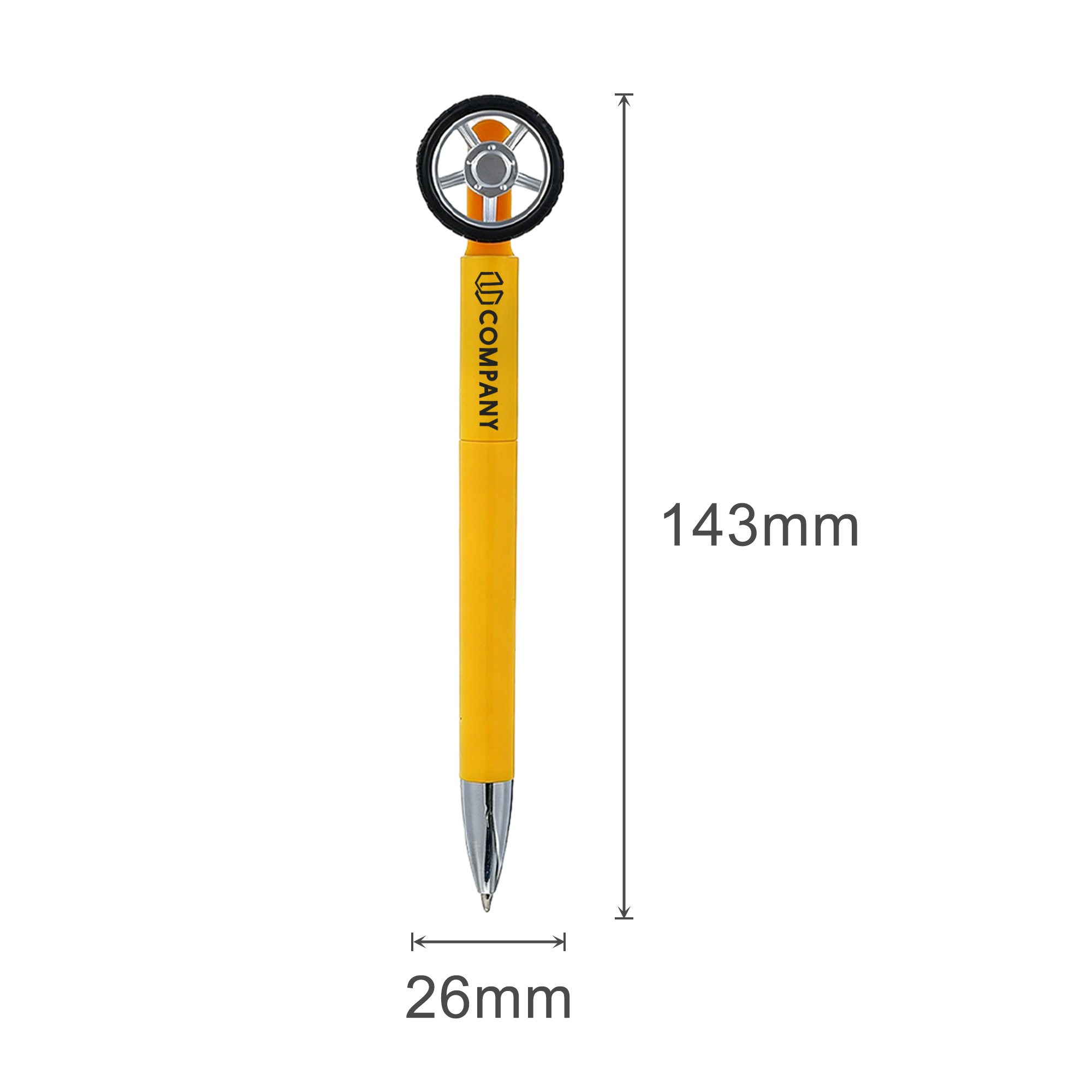 Fidget Spin Tyre Shape Pen - Image 10