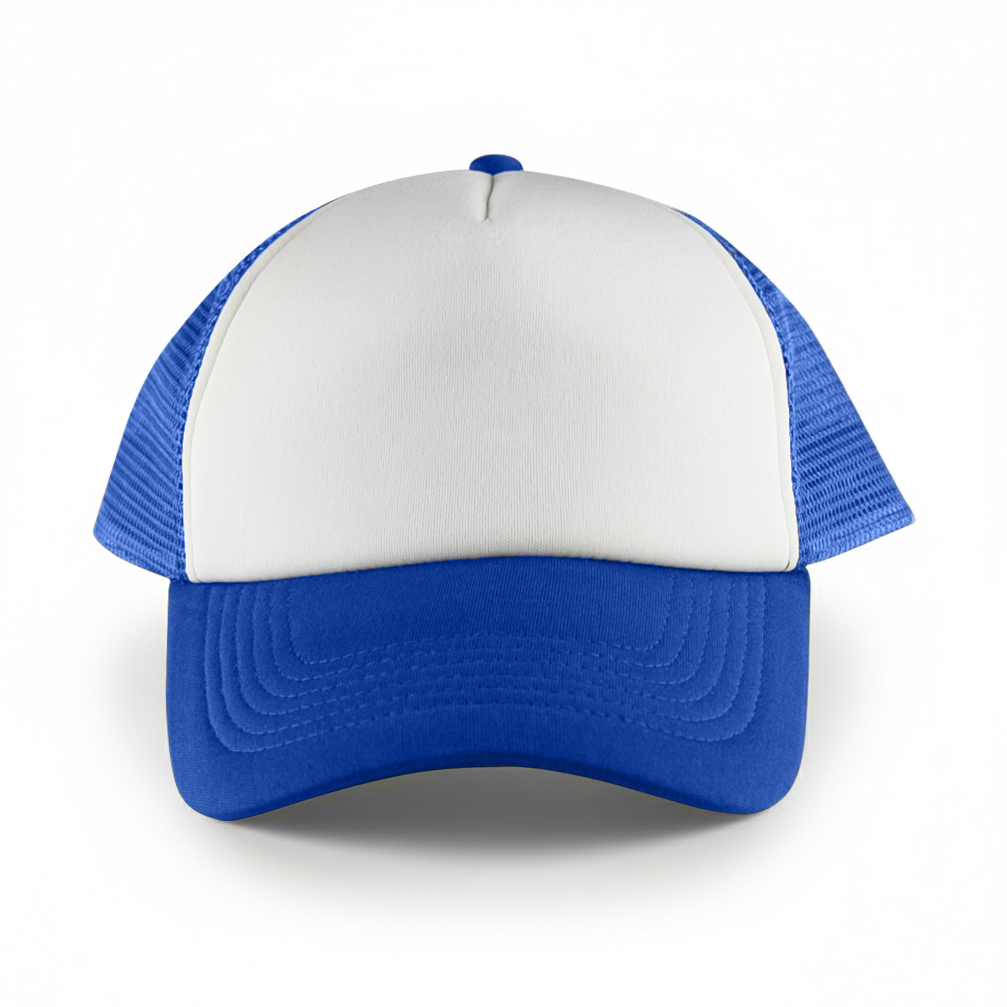 White Front 5 Panel Trucker Mesh Cap - Image 10