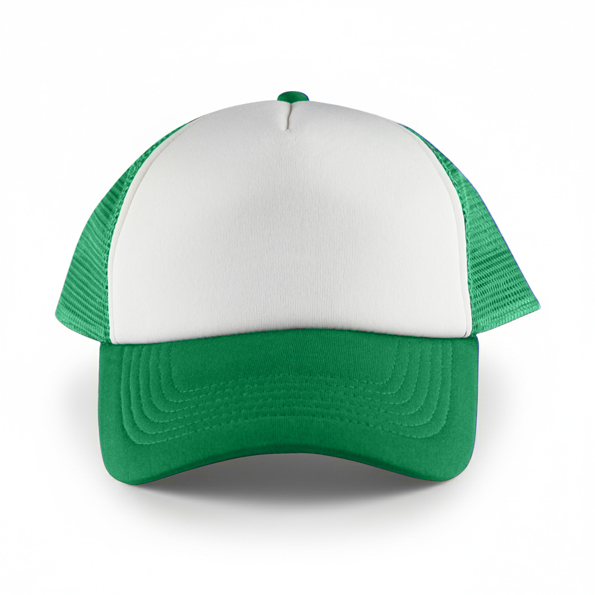 White Front 5 Panel Trucker Mesh Cap - Image 8