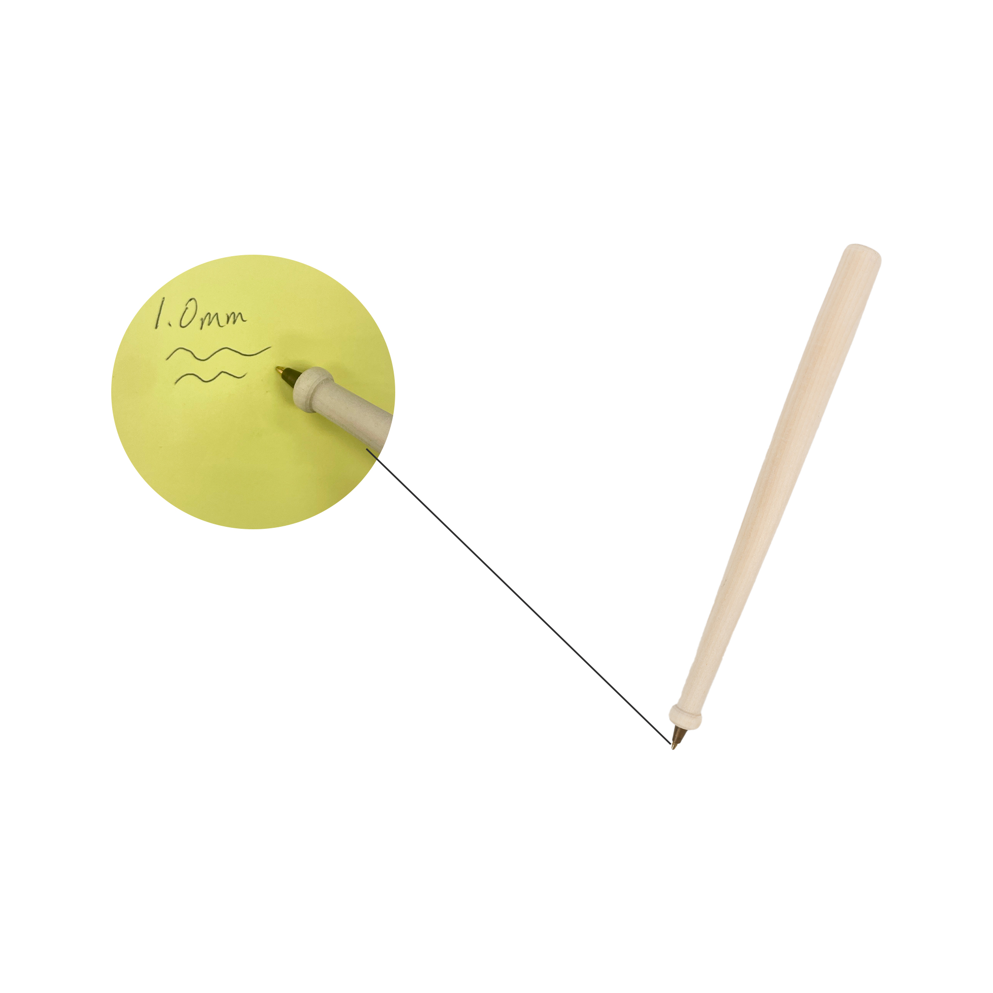 Wooden Baseball Bat Shape Pen - Image 8