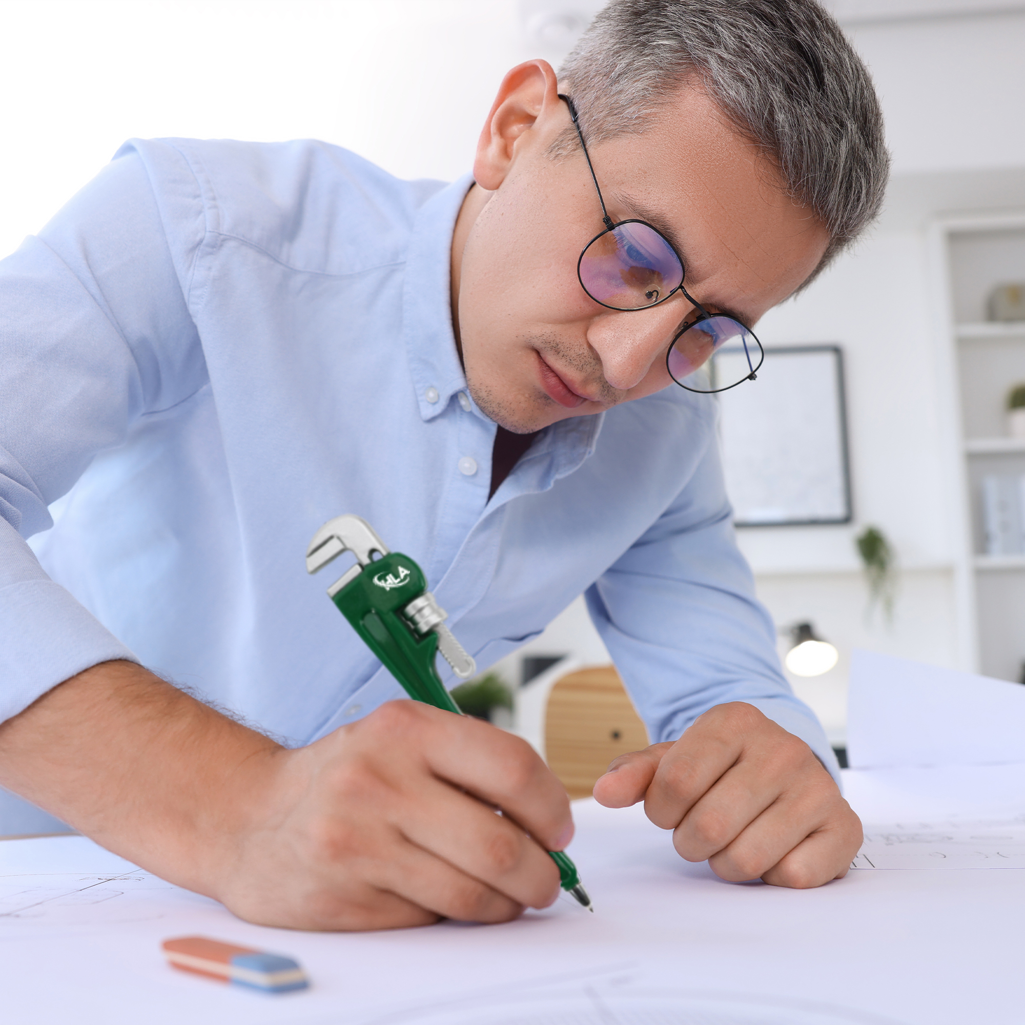 Pipe Wrench Shape Ballpoint Pen - Image 9
