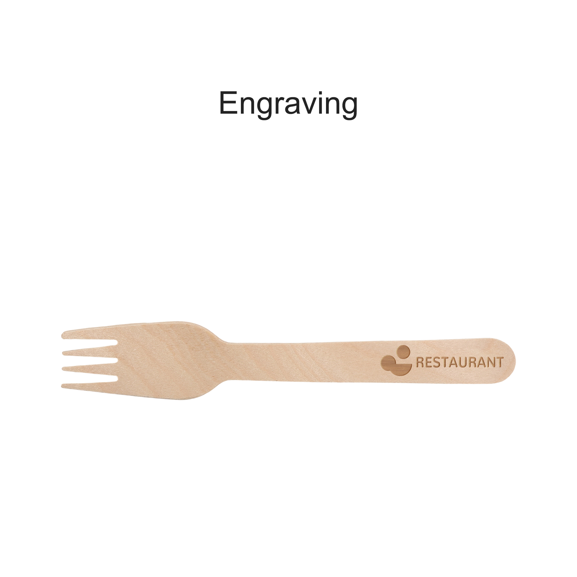 Pack of 100 Per Pack Disposable Wooden Cutlery - (Forks /Spoons/Knives/2 in 1 Spoon and fork)-(Big) - Image 8