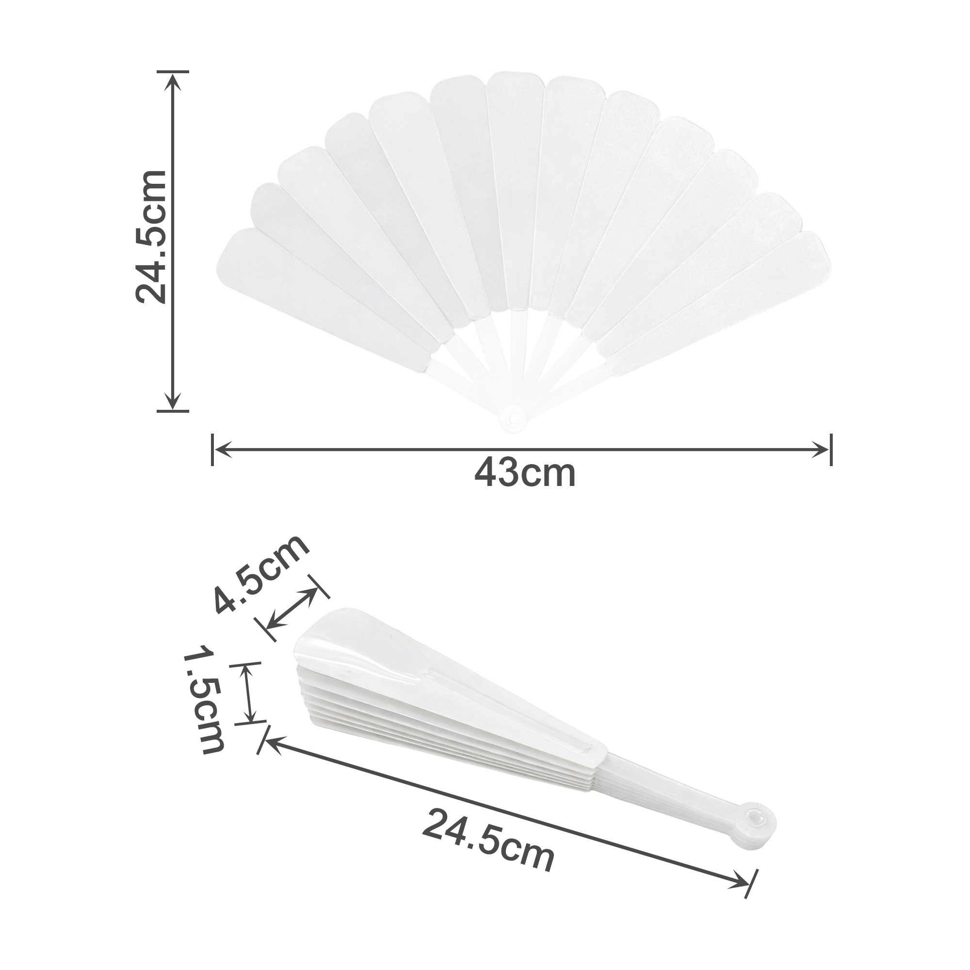 Plastic Hand Fan B - Image 6