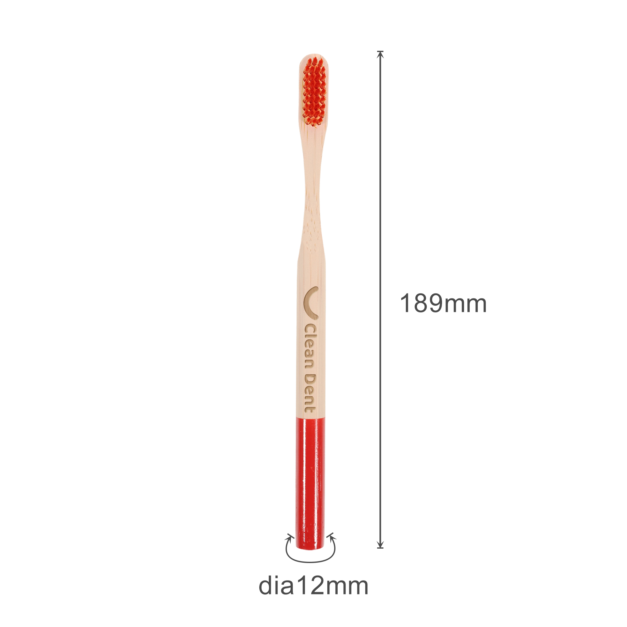 Large Round Handle Colorful Bamboo Toothbrush - Image 10
