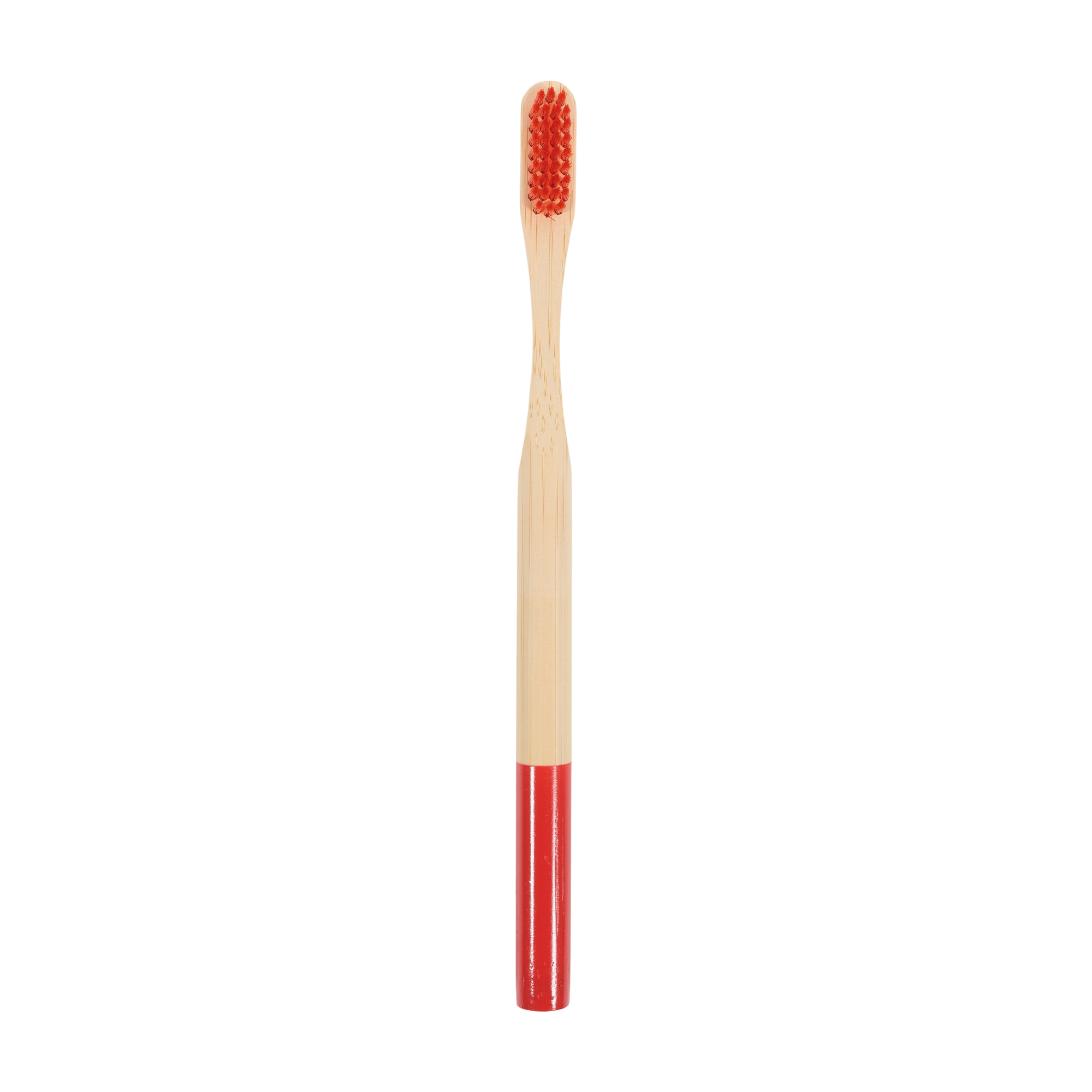 Large Round Handle Colorful Bamboo Toothbrush - Image 2