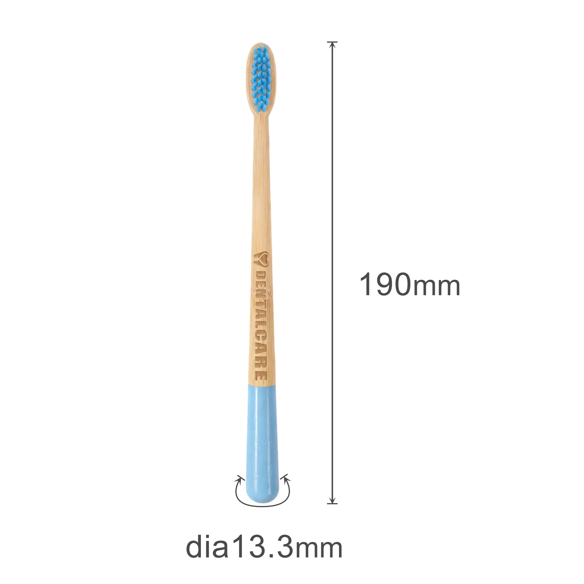 Large Conical Handle Colorful Toothbrush - Image 9
