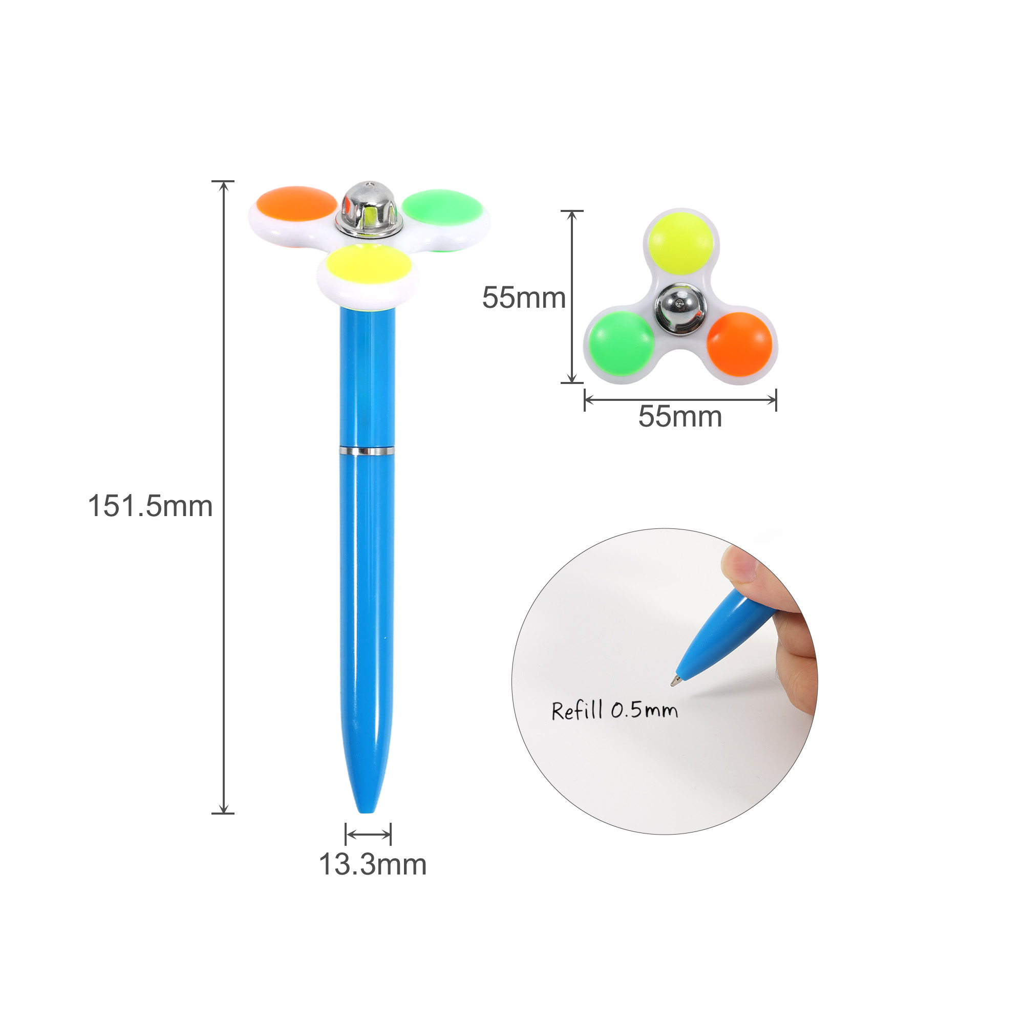 Spinning Topper Fidget Pen A - Image 7