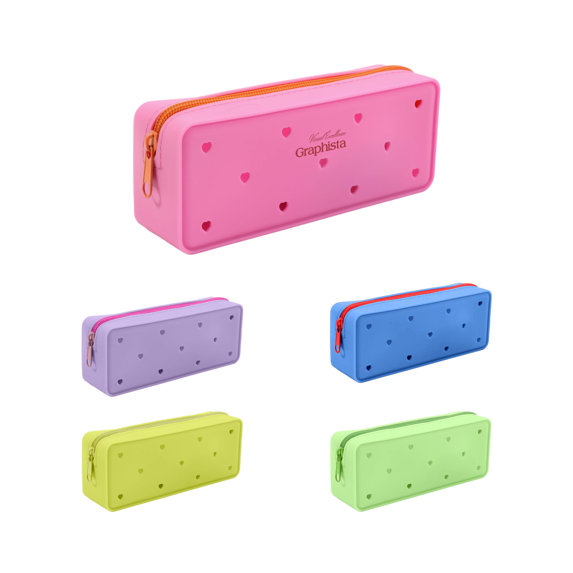 Silicone Holes Pencil Case
