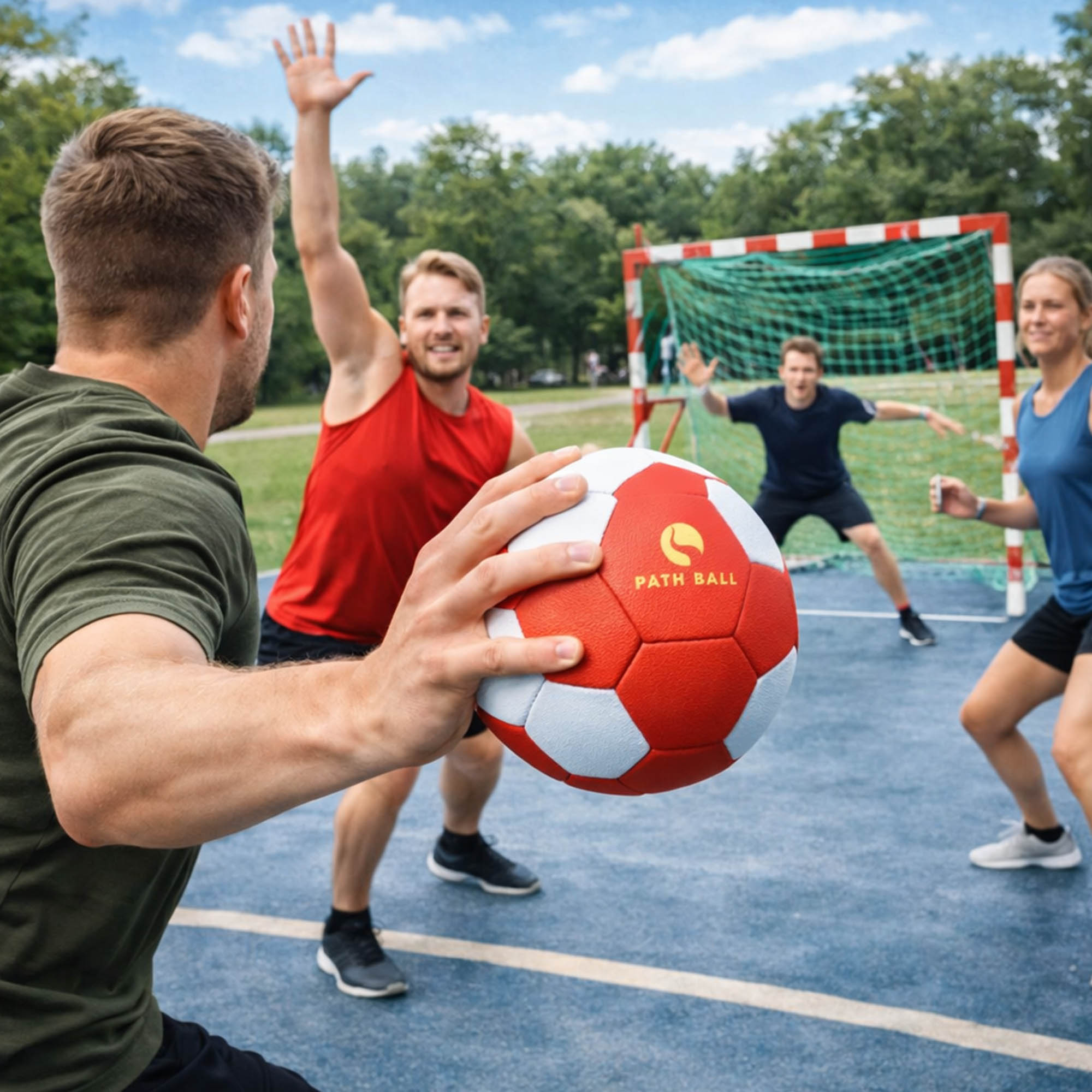 Machine-Stitched Microfiber PU Handball - Image 13