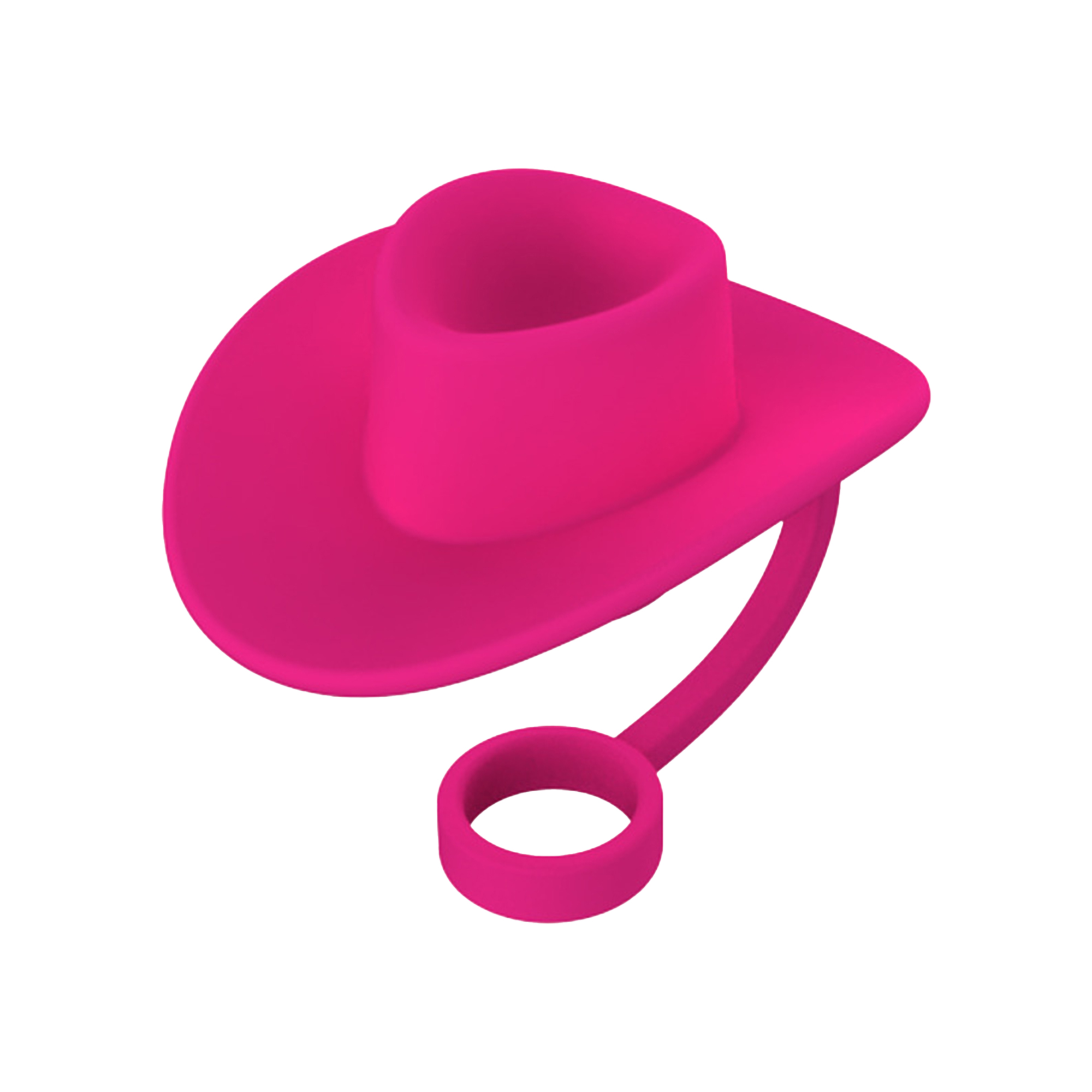 Cowboy Hat Silicone Straw Cover - Image 2