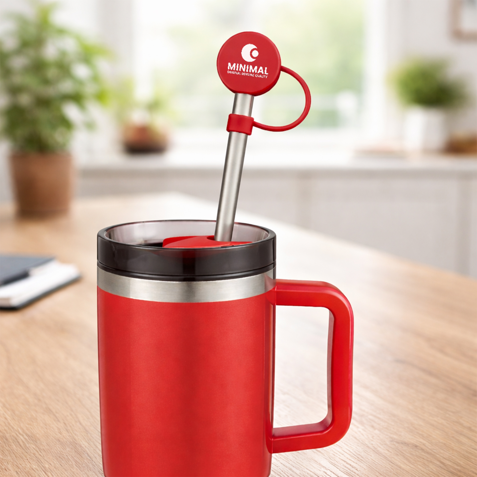 Round Silicone Straw Cover - Image 13
