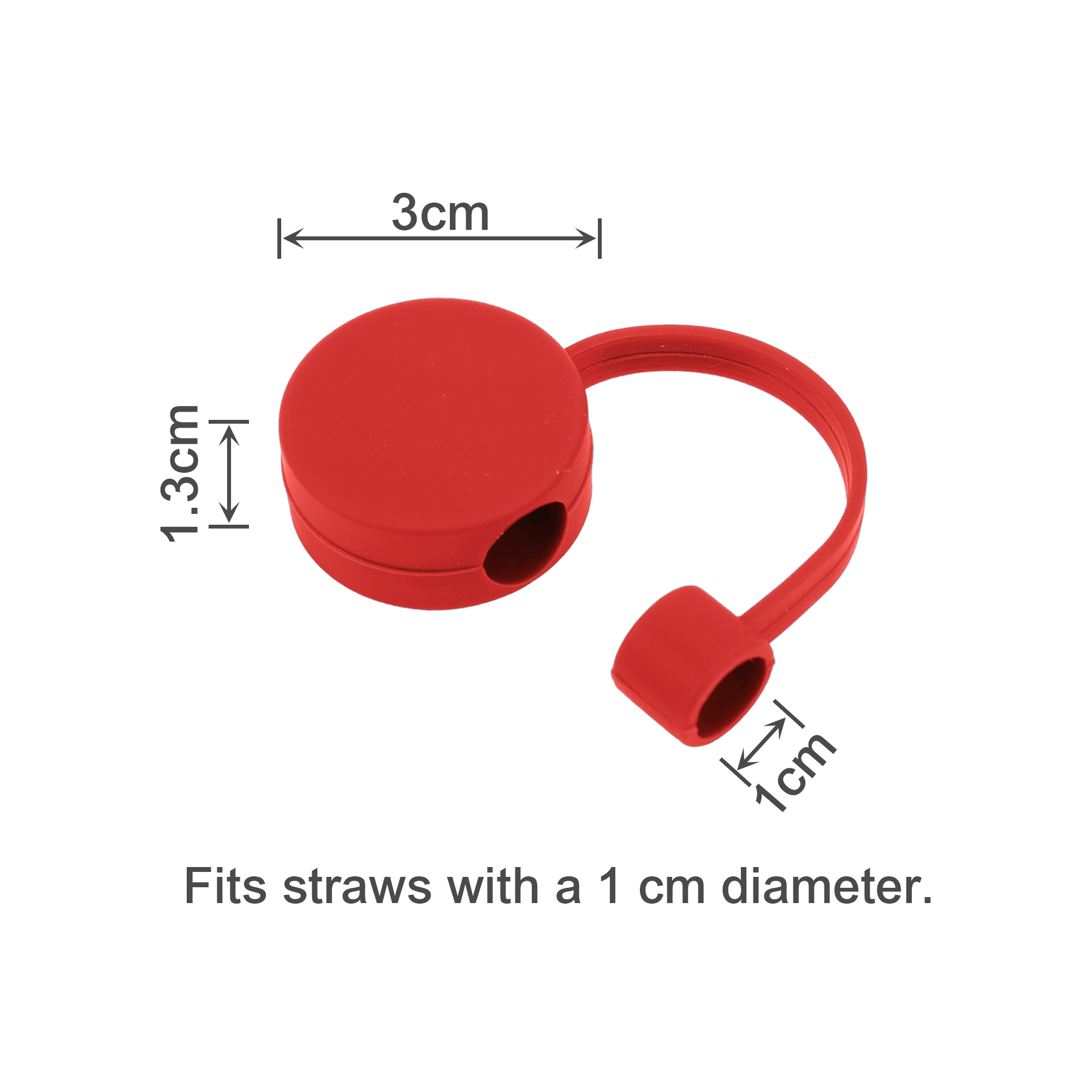 Round Silicone Straw Cover - Image 11