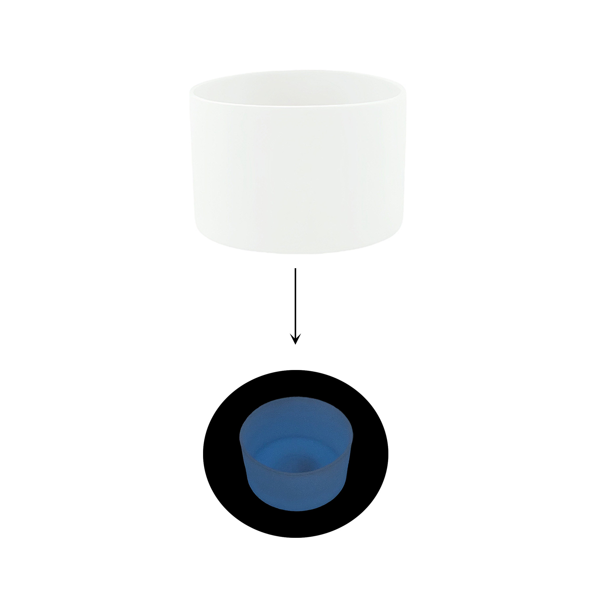 Glow in the Dark Silicone Boot for Tumbler - Image 2