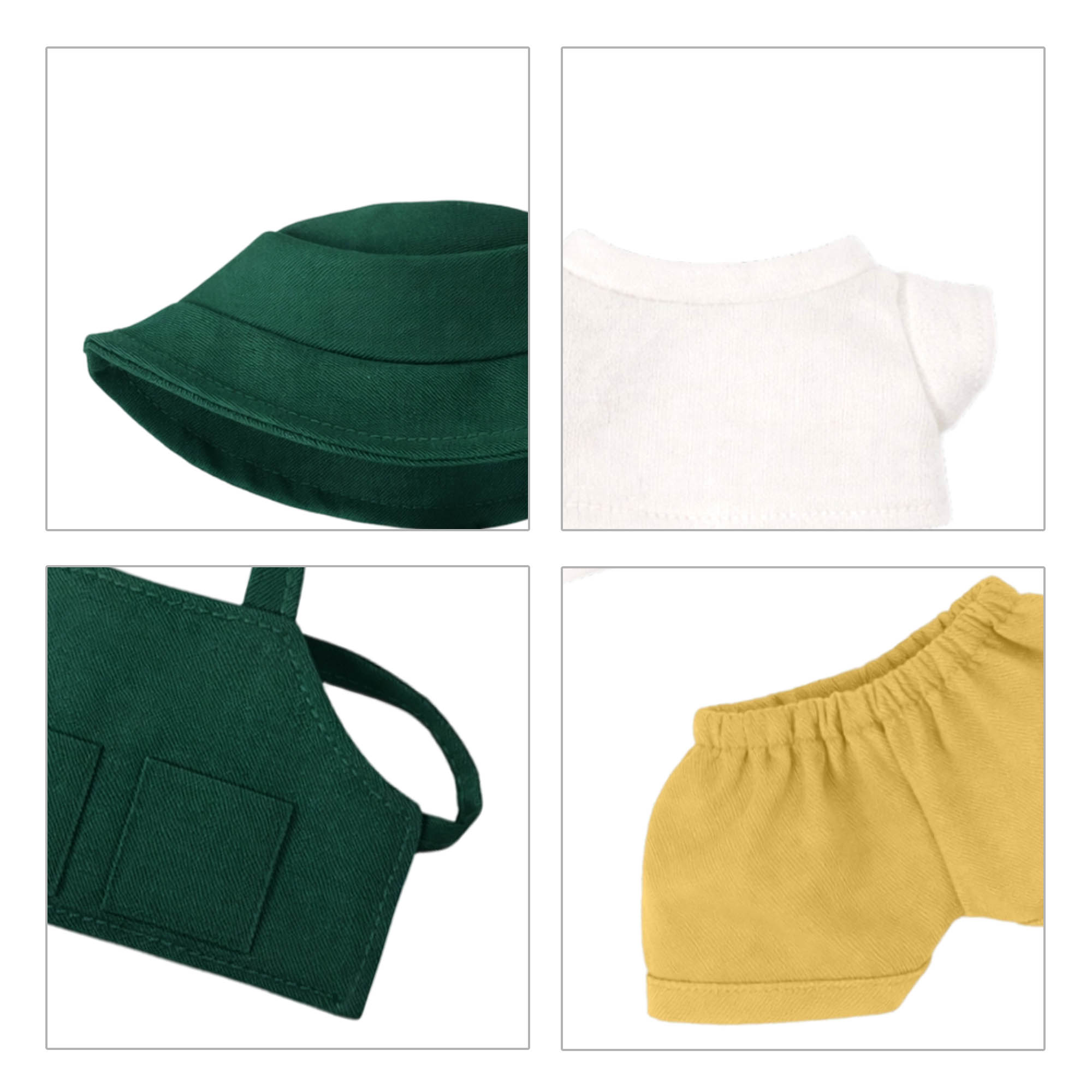 Plush Doll Cafe 4-Piece Apron Outfit (15–17cm Doll) - Image 8