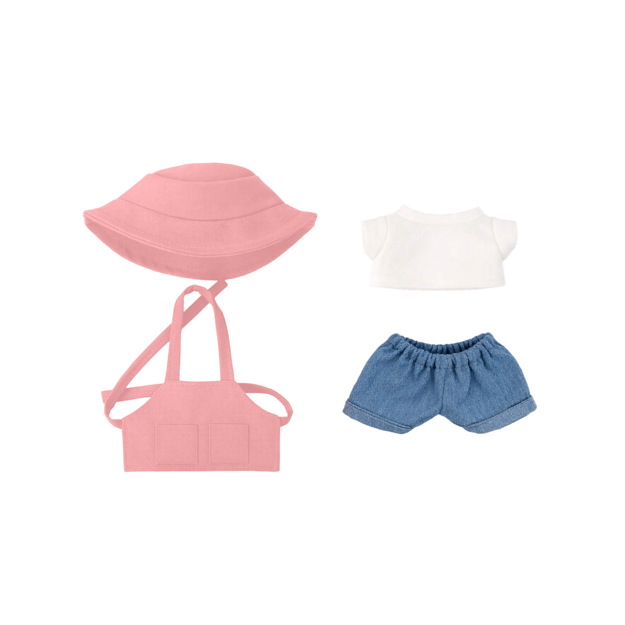 Plush Doll Cafe 4-Piece Apron Outfit (15–17cm Doll) - Image 4