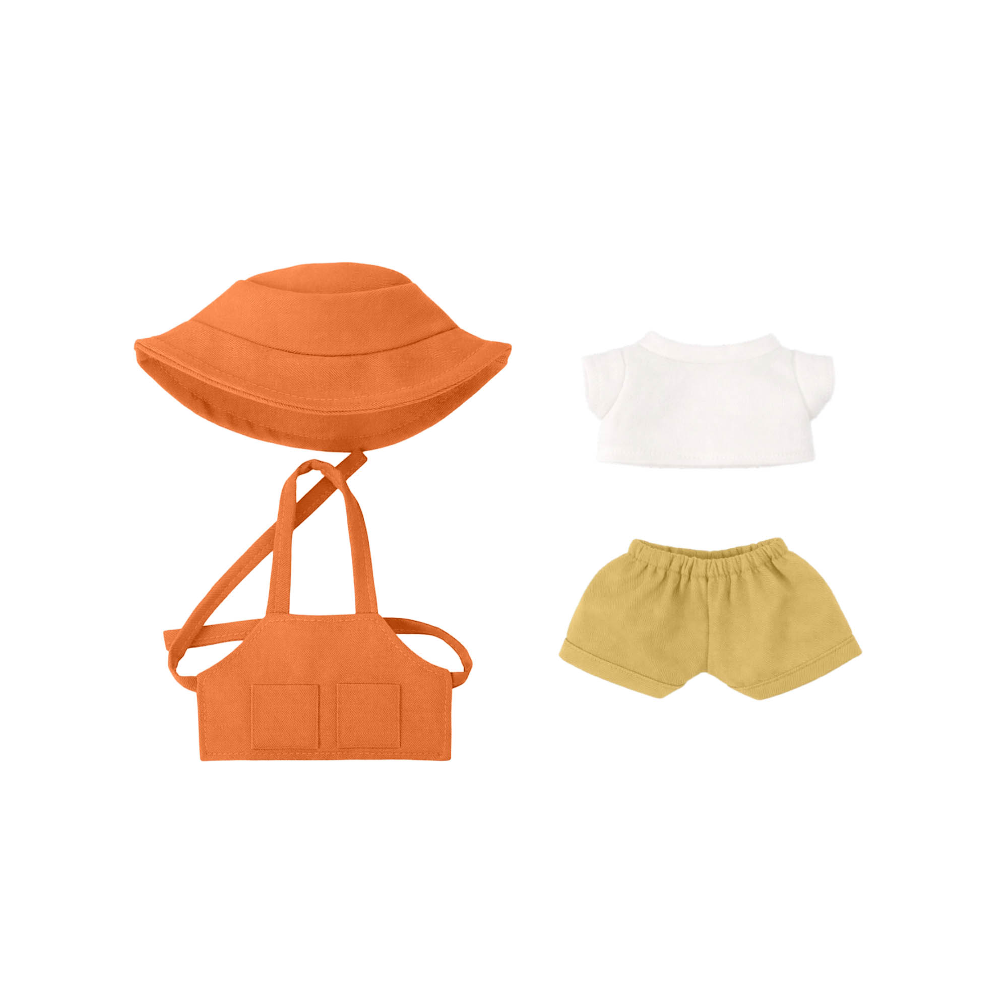 Plush Doll Cafe 4-Piece Apron Outfit (15–17cm Doll) - Image 5