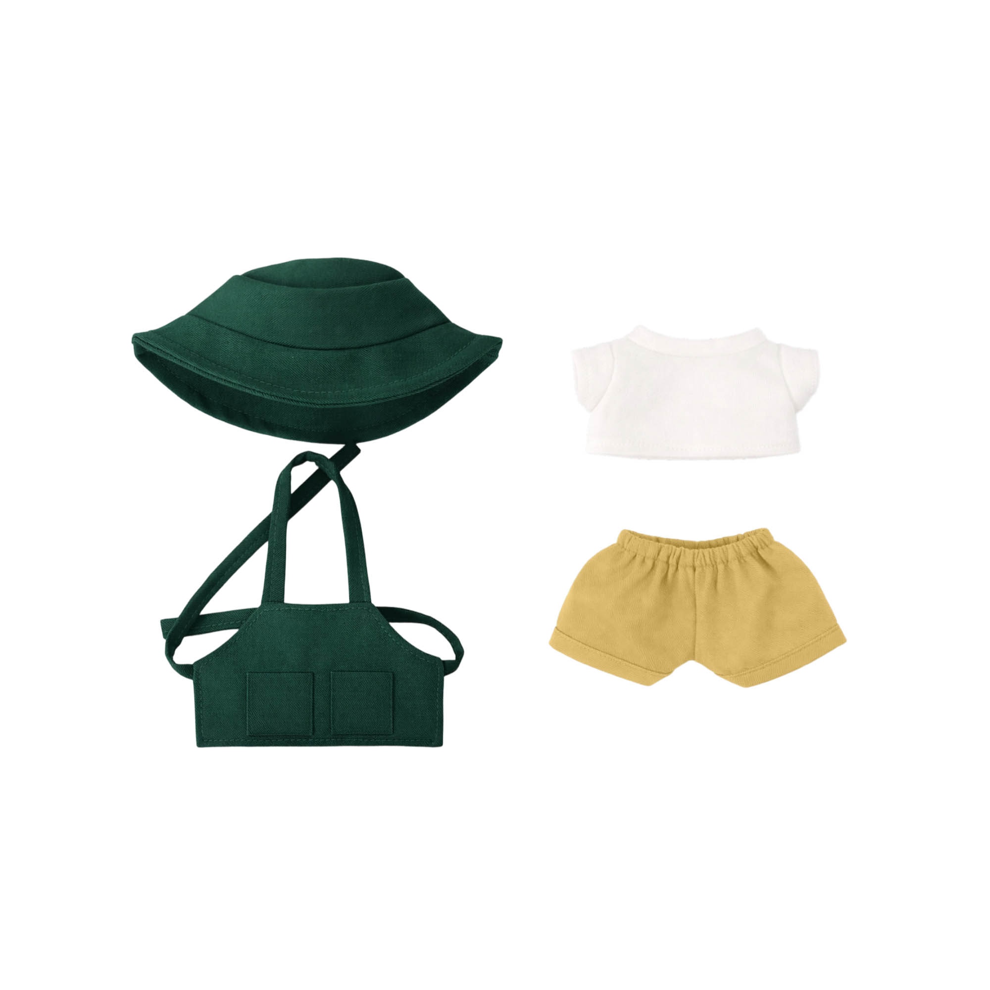 Plush Doll Cafe 4-Piece Apron Outfit (15–17cm Doll) - Image 2