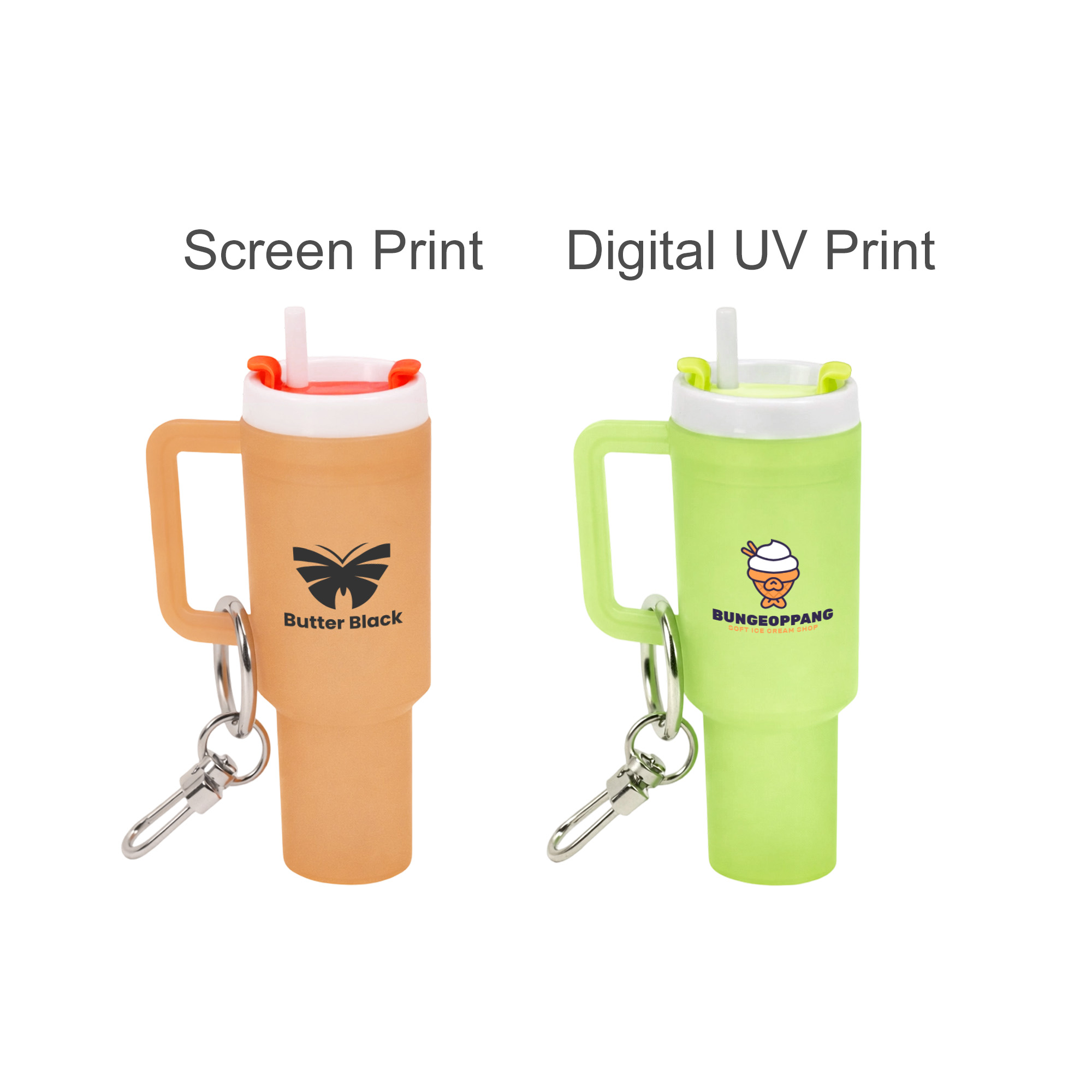 Glow in the Dark Mini Tumbler Keyring - Image 9