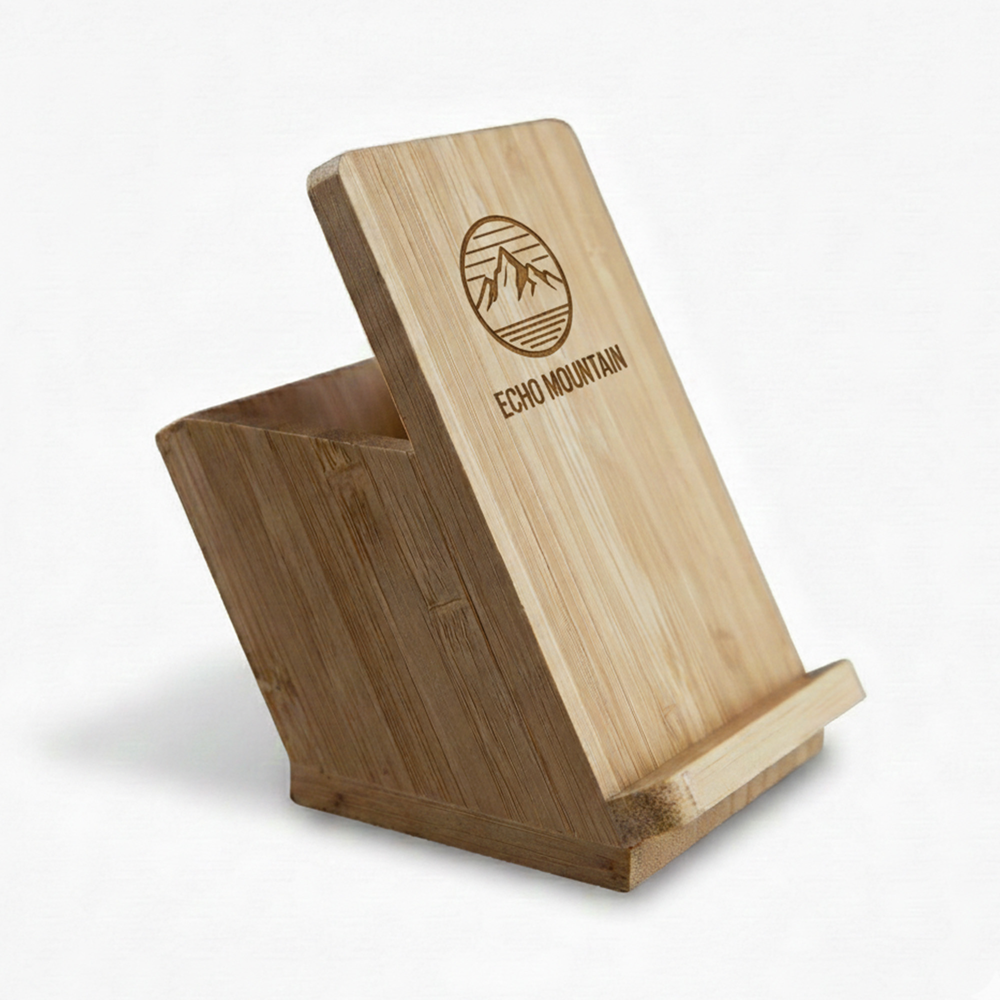 Bamboo Mobile Stand and Pen Holder - Image 2