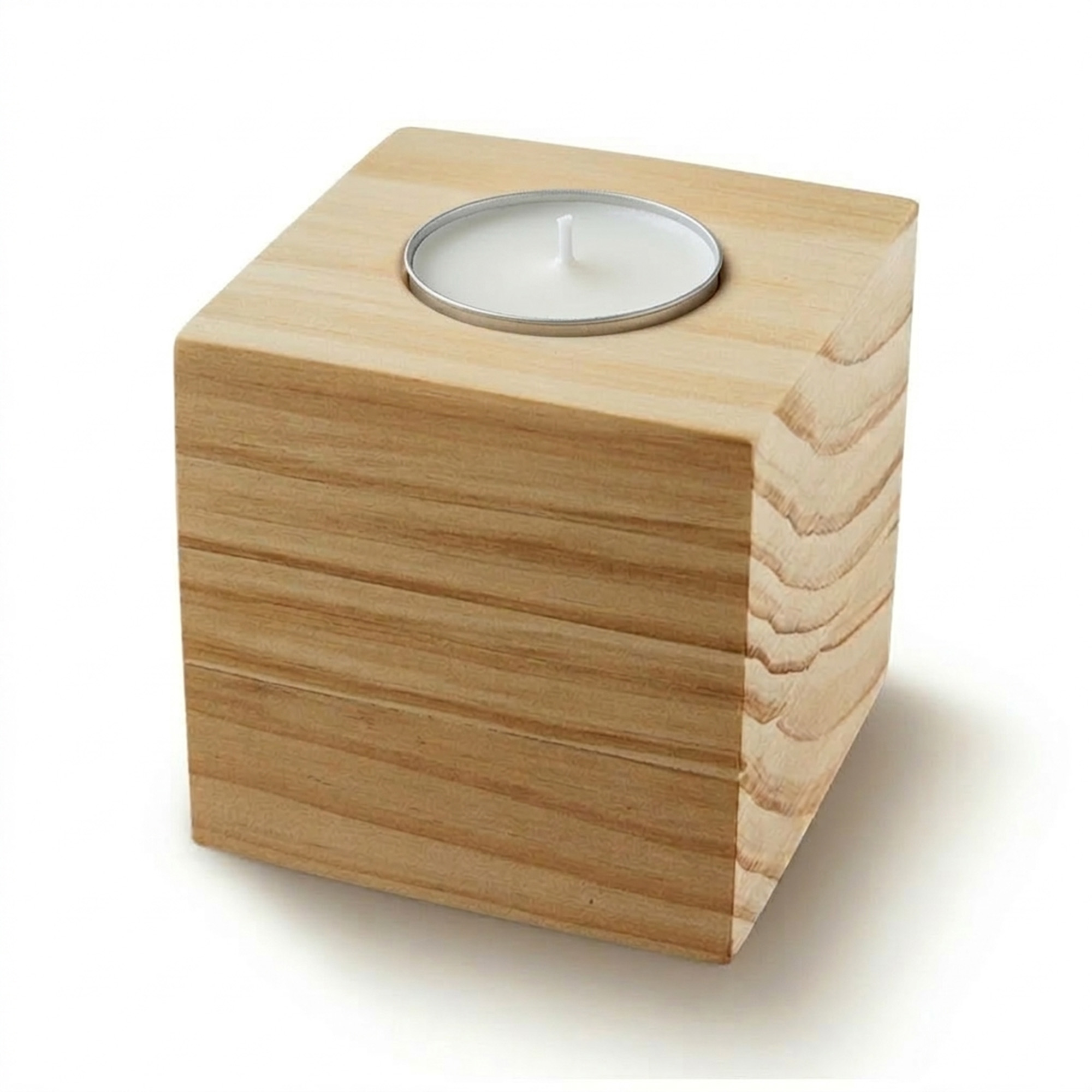 Wood Cube Candle - Image 3