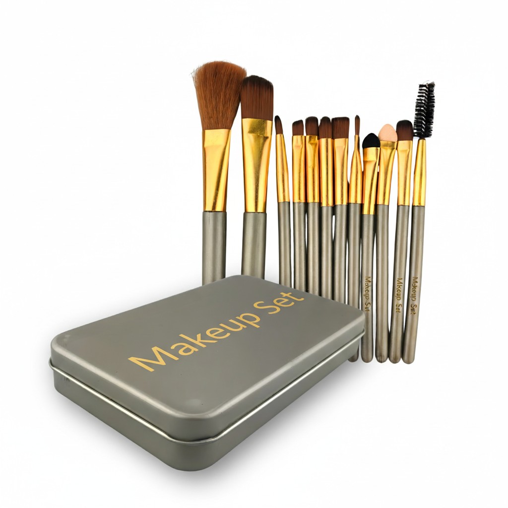 12-Piece Brush with Metal Box Set - Image 2