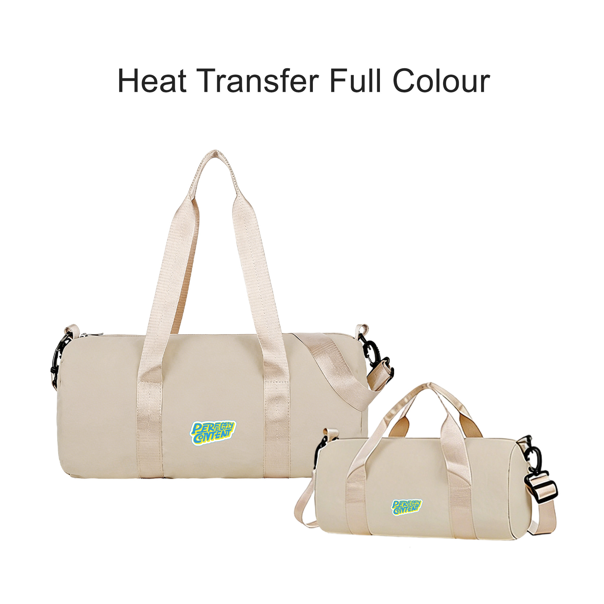 Bucket Duffle Bag With Wide Straps - Image 9
