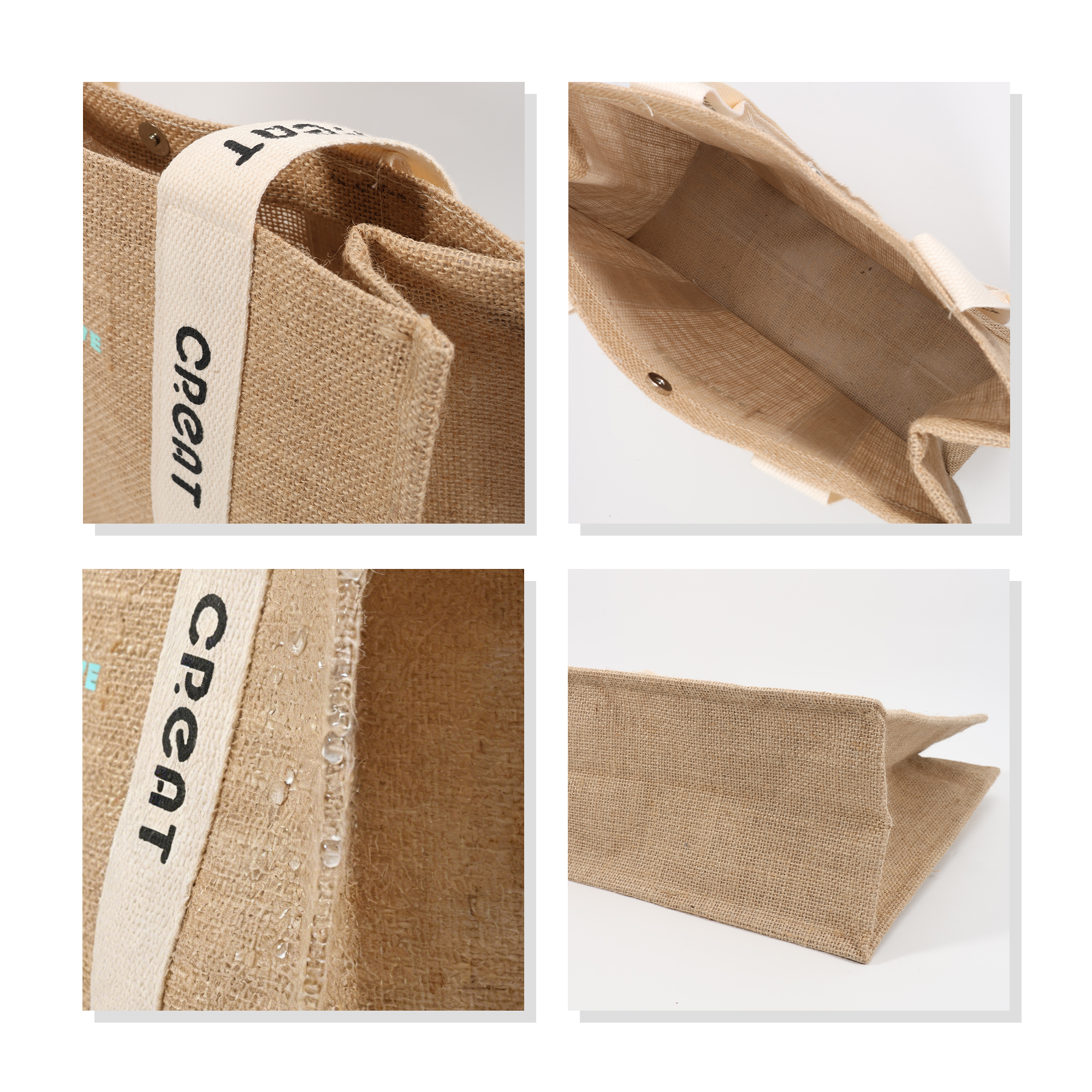 Custom Handle Jute Tote Bag - Image 5