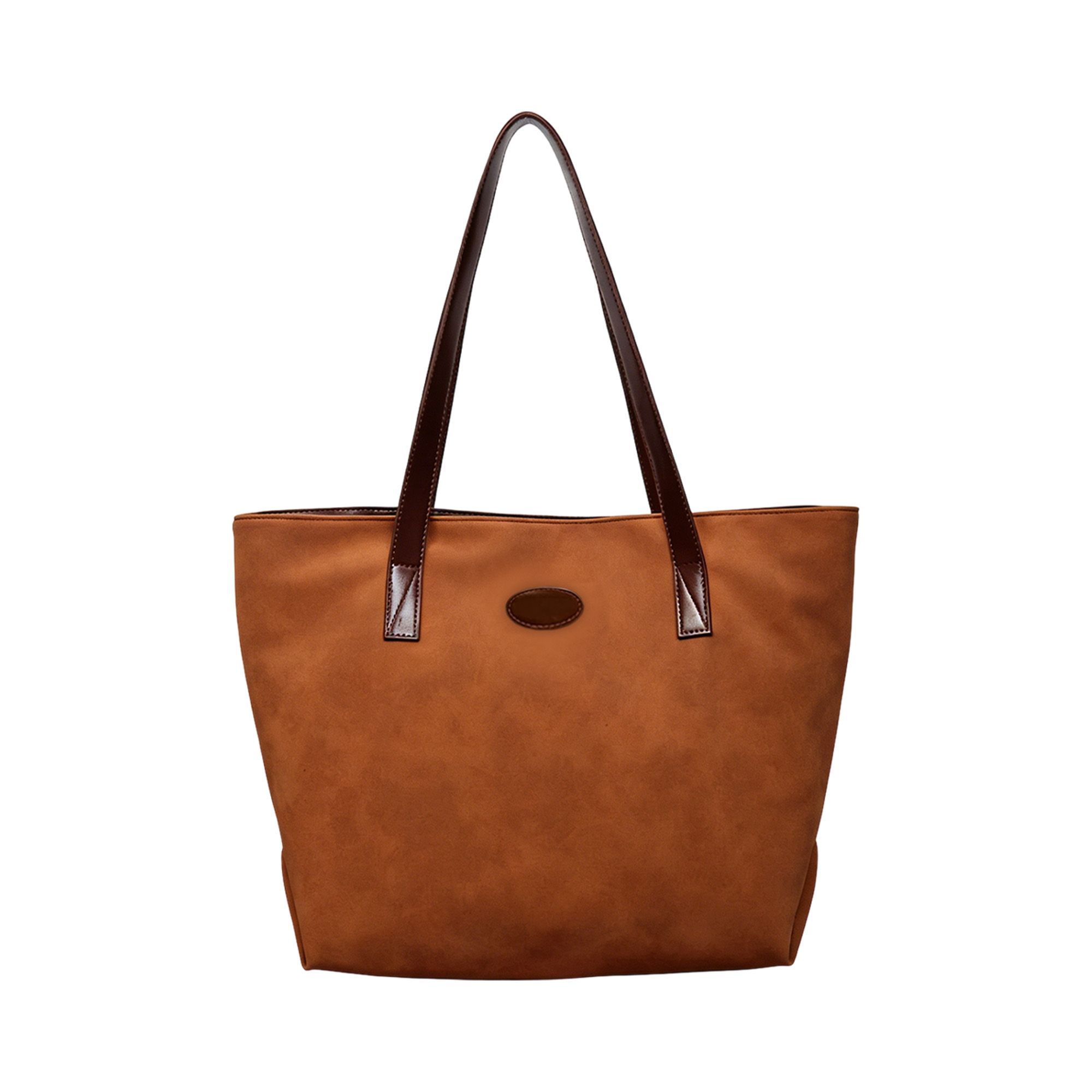 Suede Leather Tote Bag - Image 2