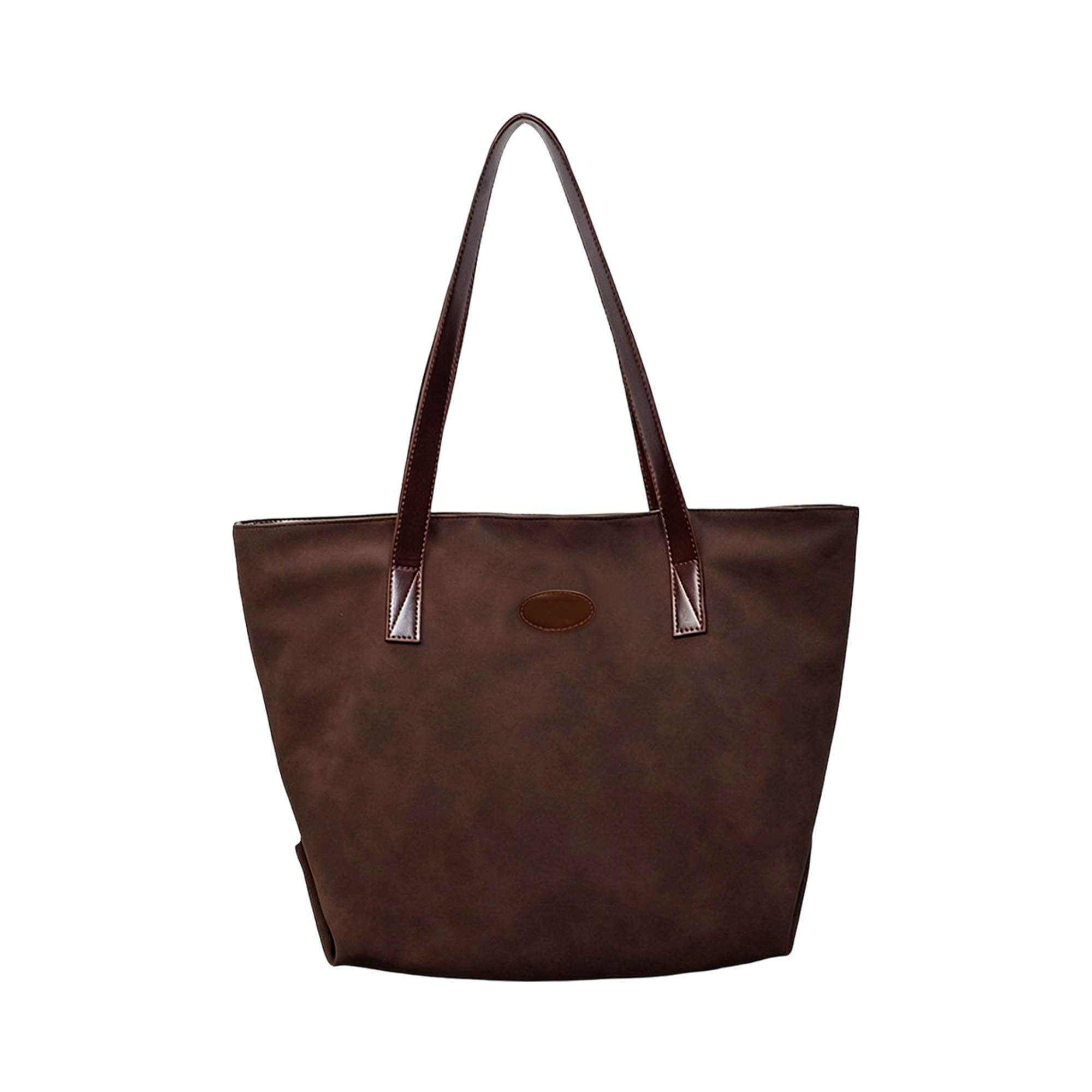 Suede Leather Tote Bag - Image 3