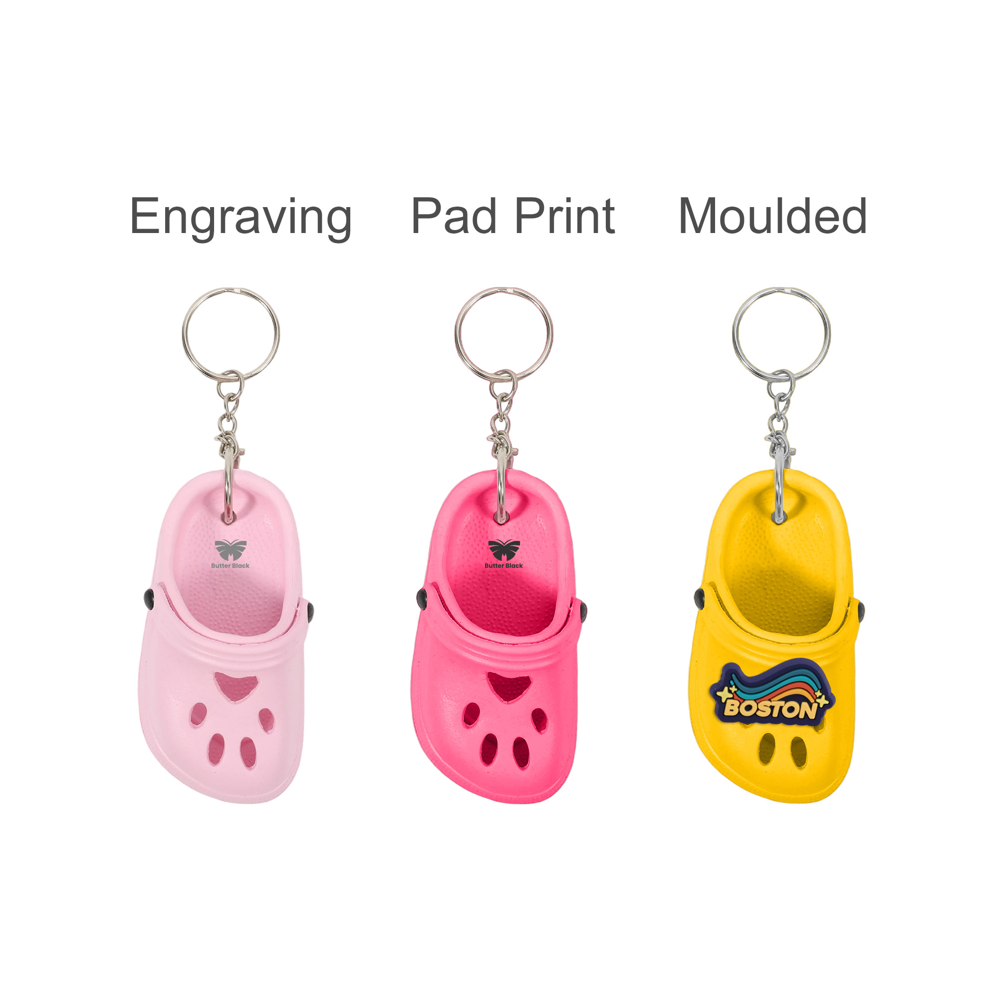 Paw Shape Clog Shoe Keyring - Image 9
