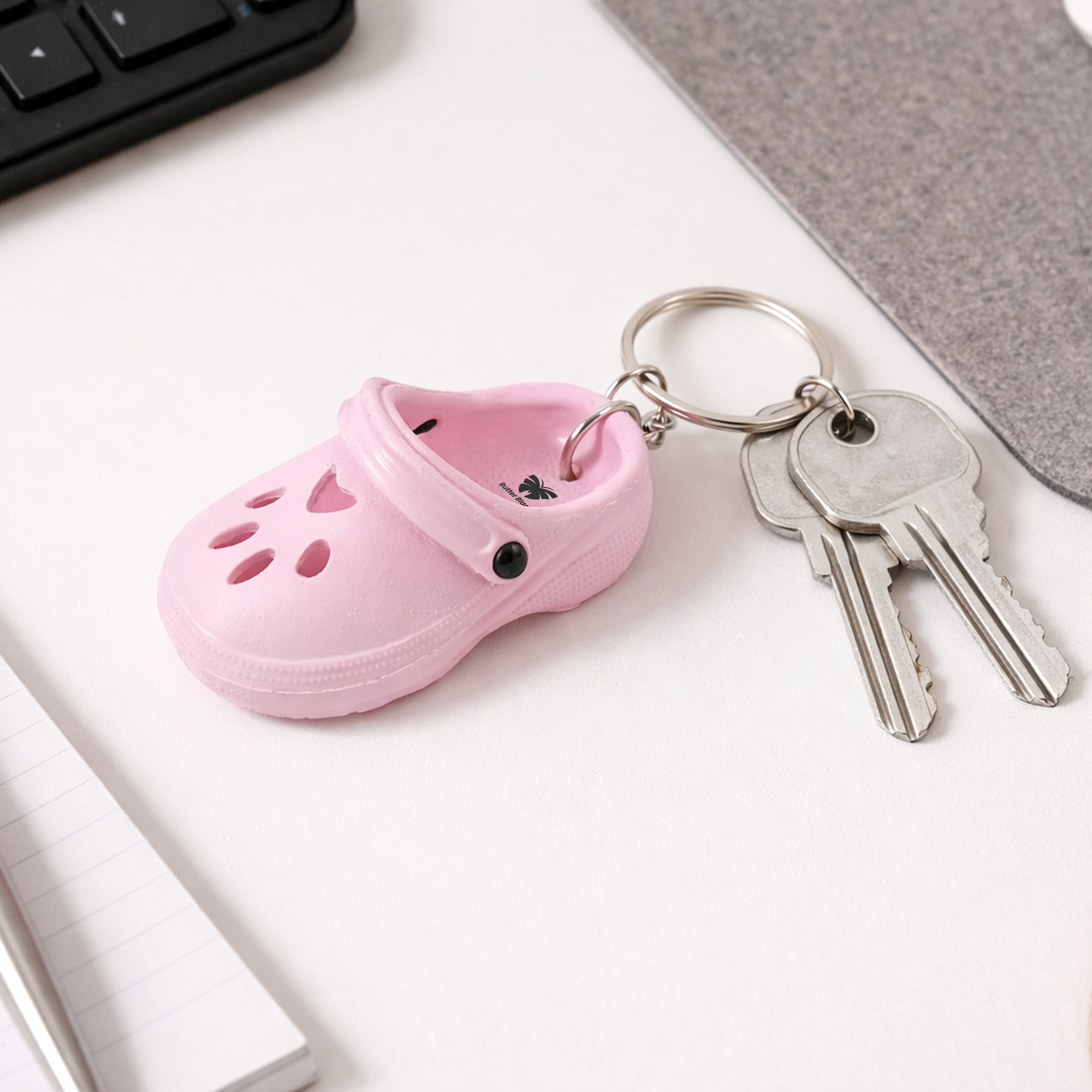 Paw Shape Clog Shoe Keyring - Image 11