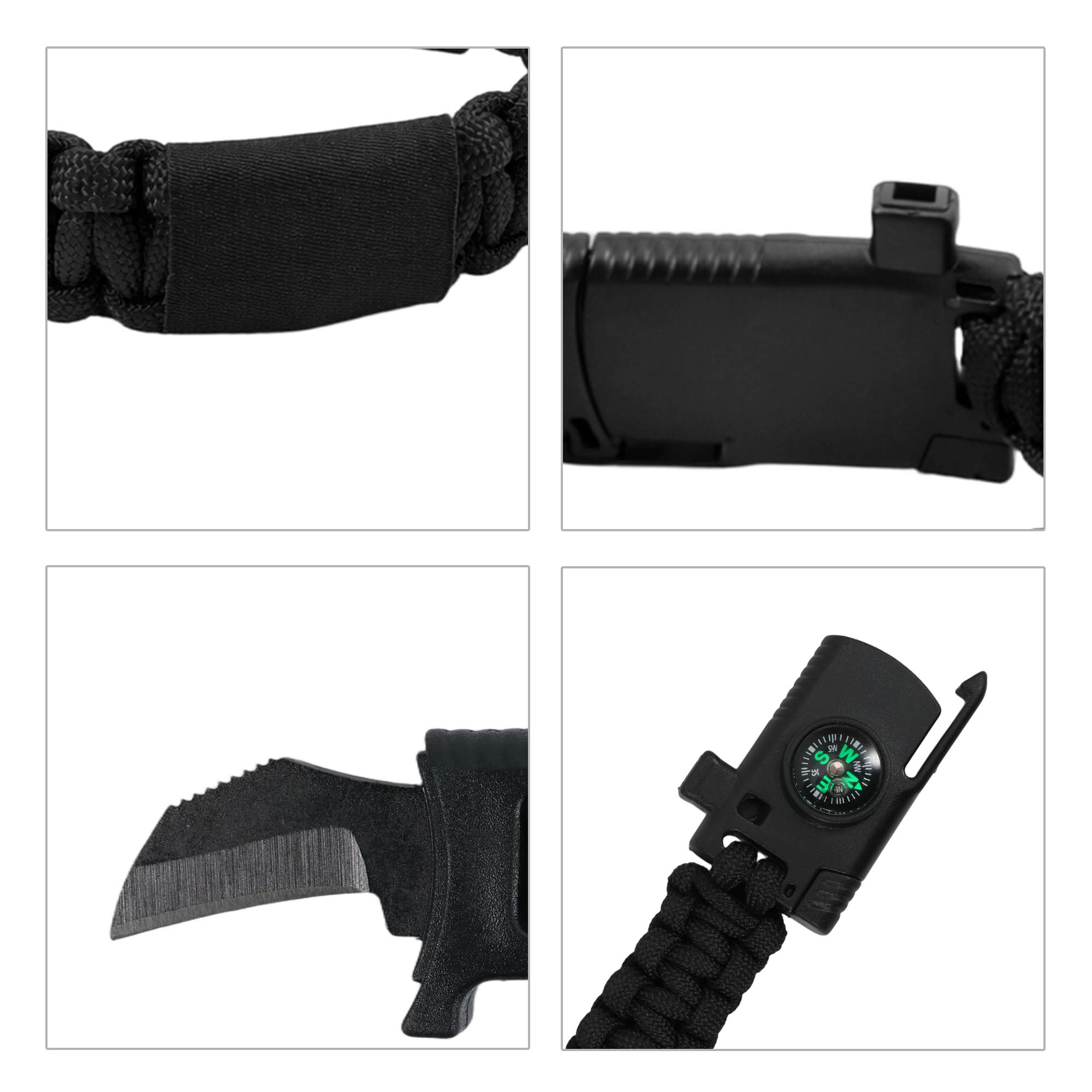 4 in 1 Outdoor Paracord Survival Bracelet - Image 8