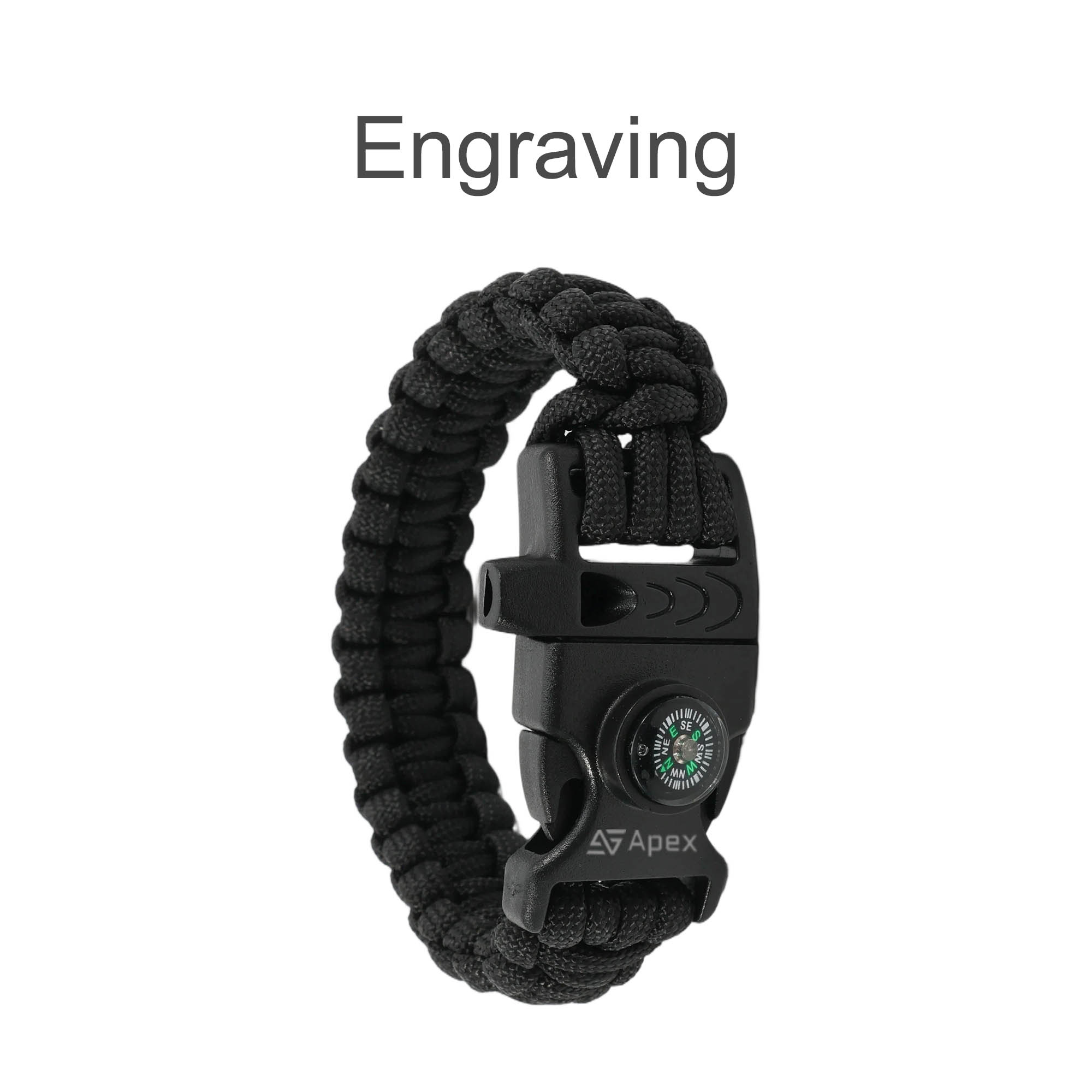 3 in 1 Emergency Survival Bracelet with Whistle and Compass, Survival Kit - Image 7