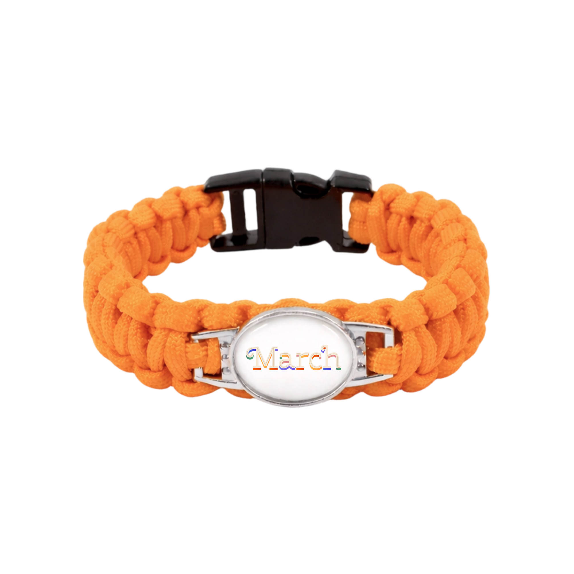 Braided Paracord Bracelet with Themed Pendant - Image 3
