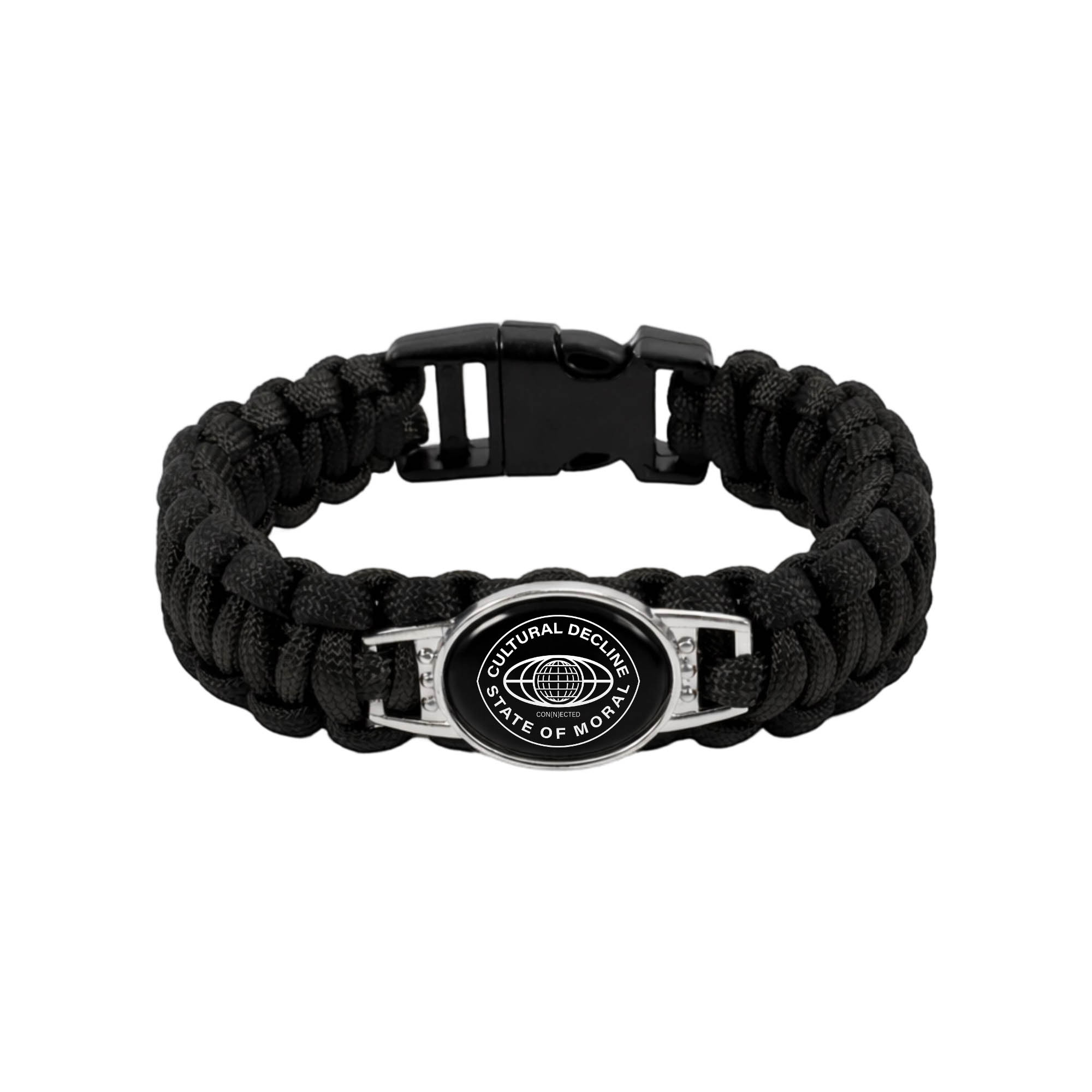 Braided Paracord Bracelet with Themed Pendant - Image 2