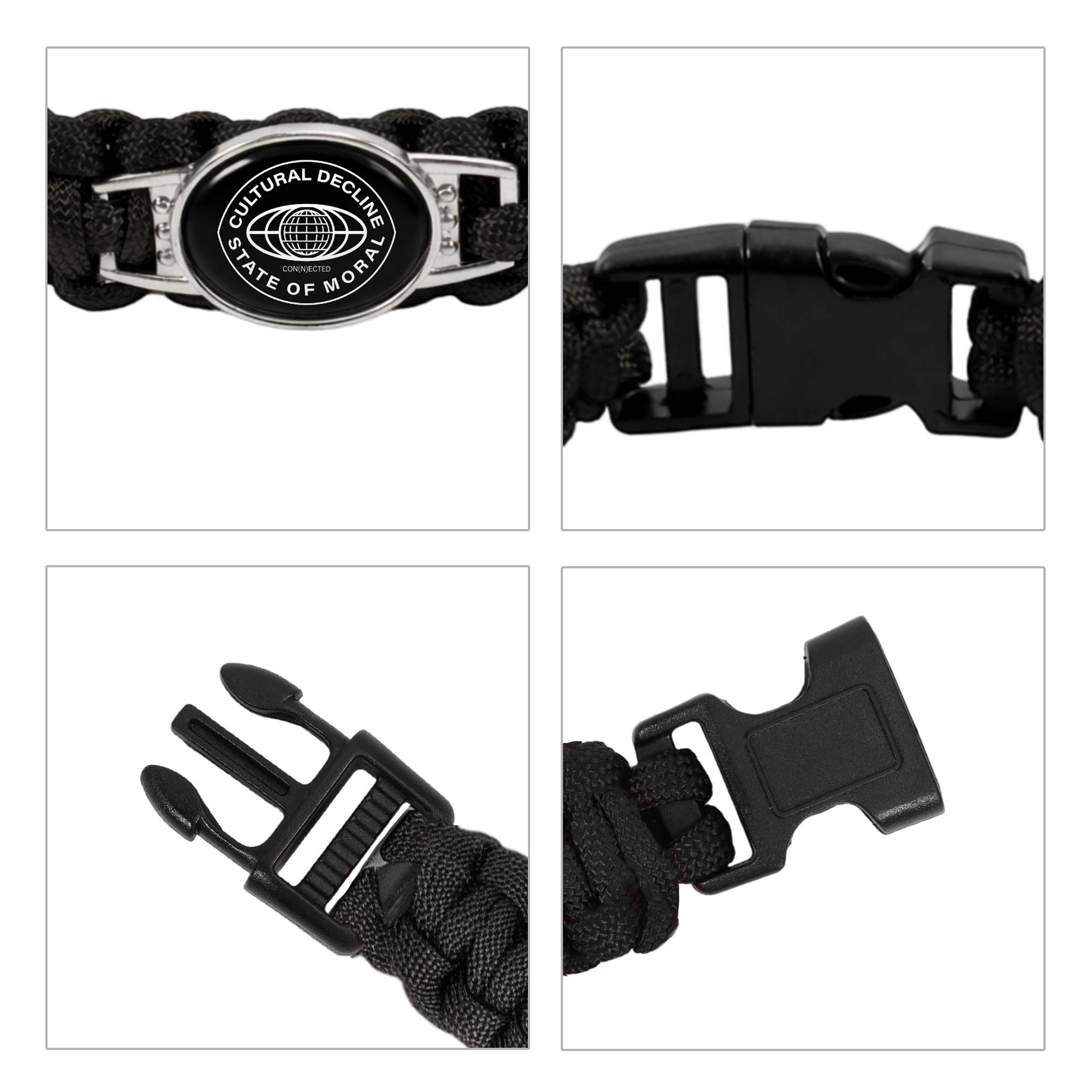 Braided Paracord Bracelet with Themed Pendant - Image 9