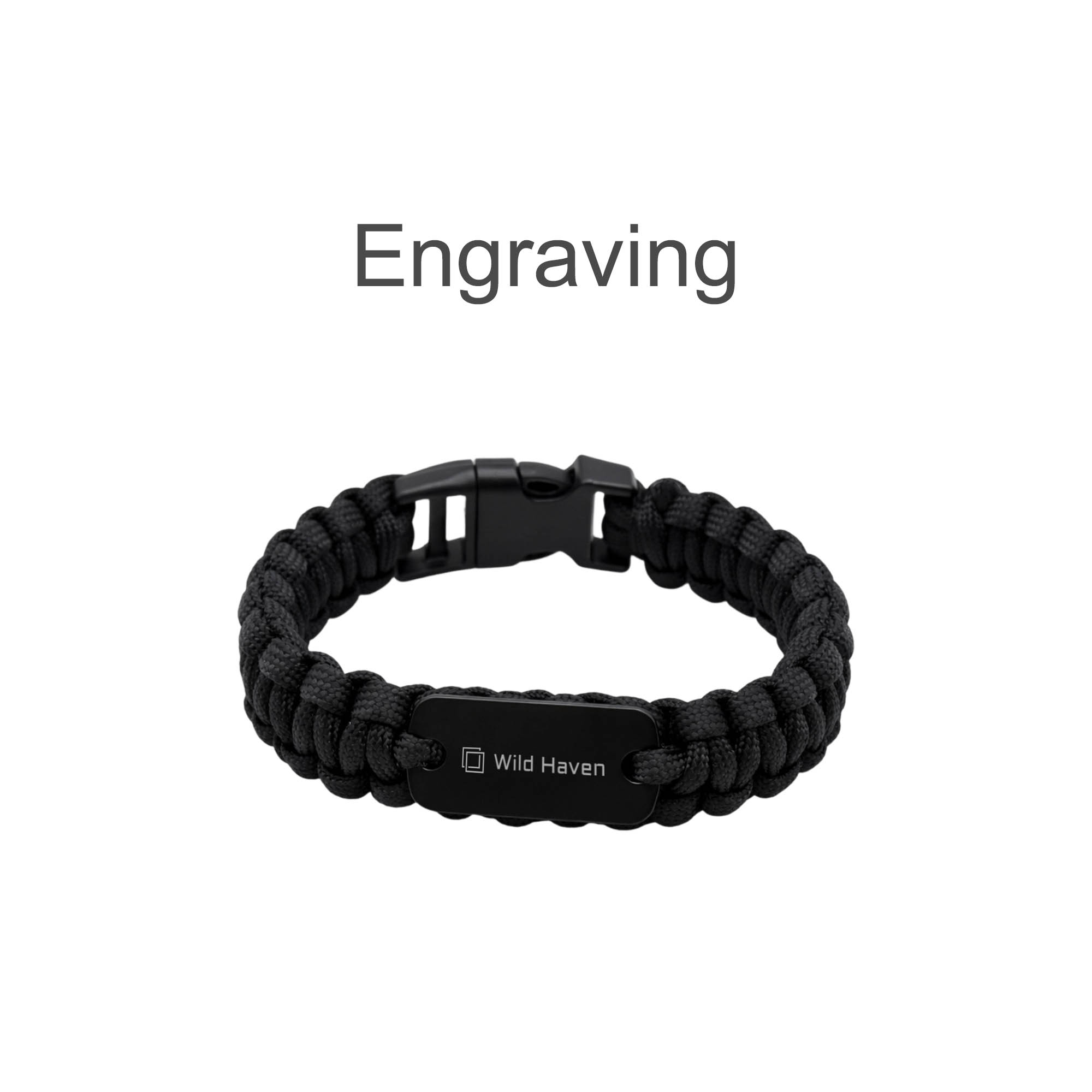 Paracord Bracelet with Metal Plate - Image 6