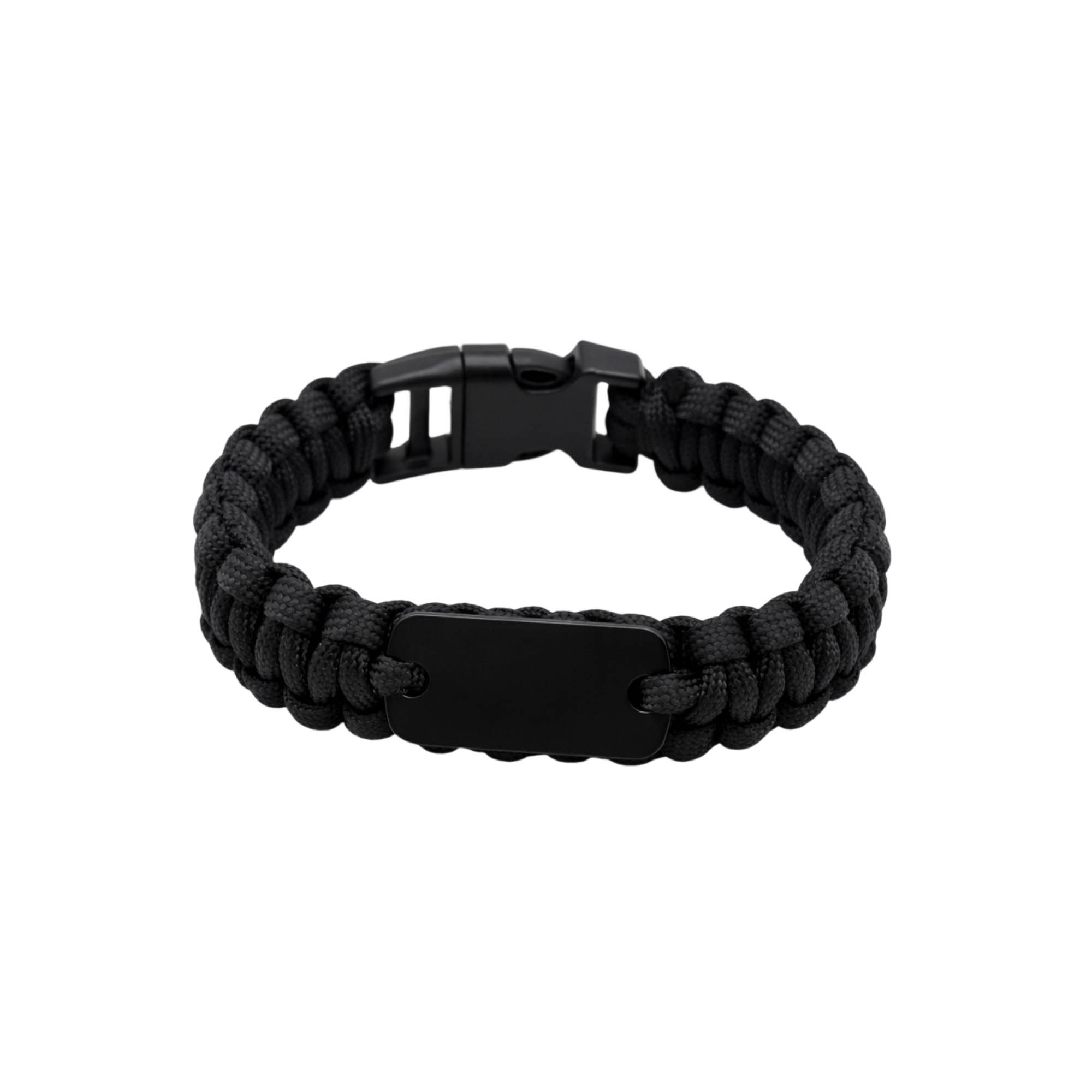 Paracord Bracelet with Metal Plate - Image 4