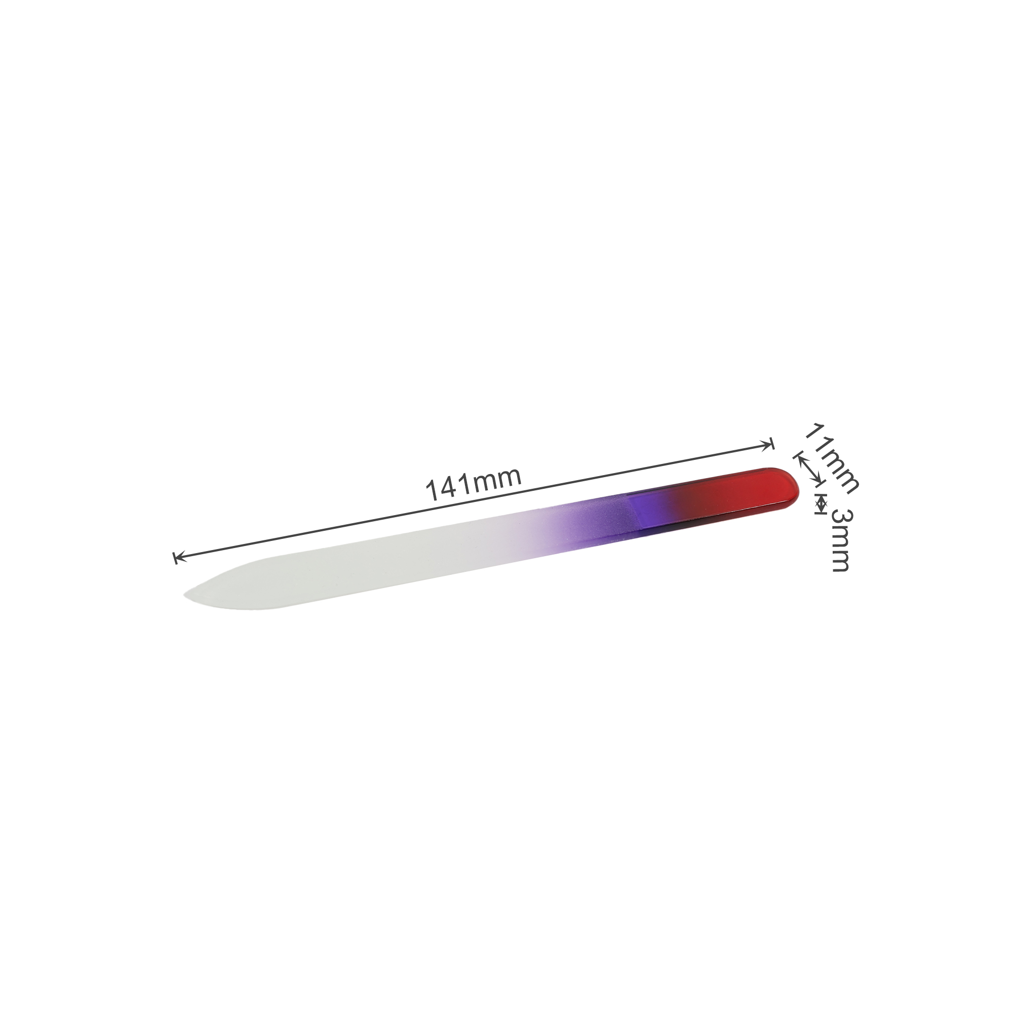 Gradient Coloured Glass Nail File - Image 7